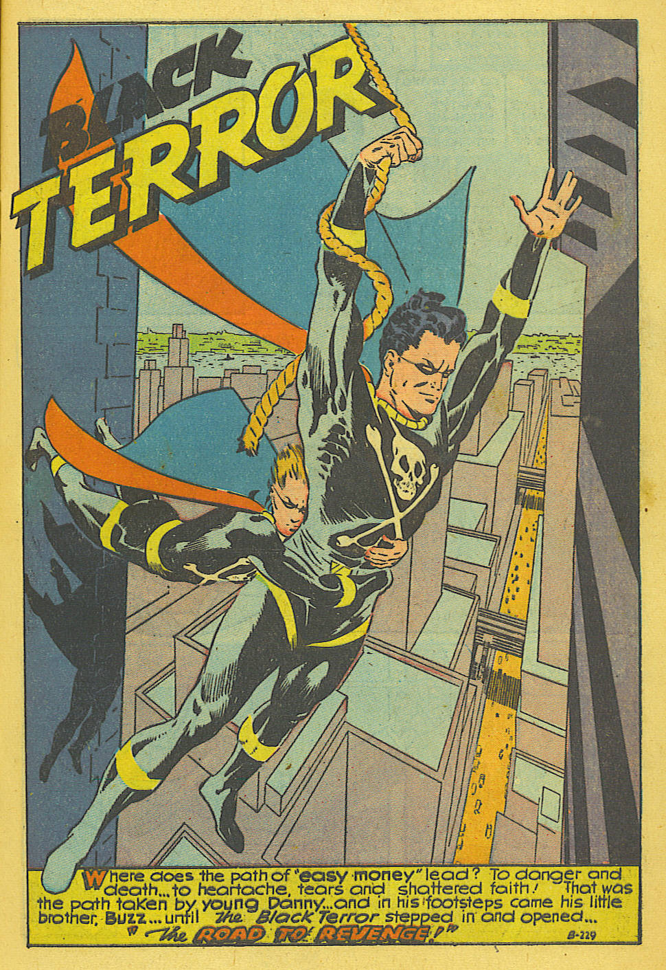 Black Terror, page 12. Black Terror. Public domain in the United States. Intended scans: Digital Comic Museum and Comic Book Plus. https://digitalcomicmuseum.com/