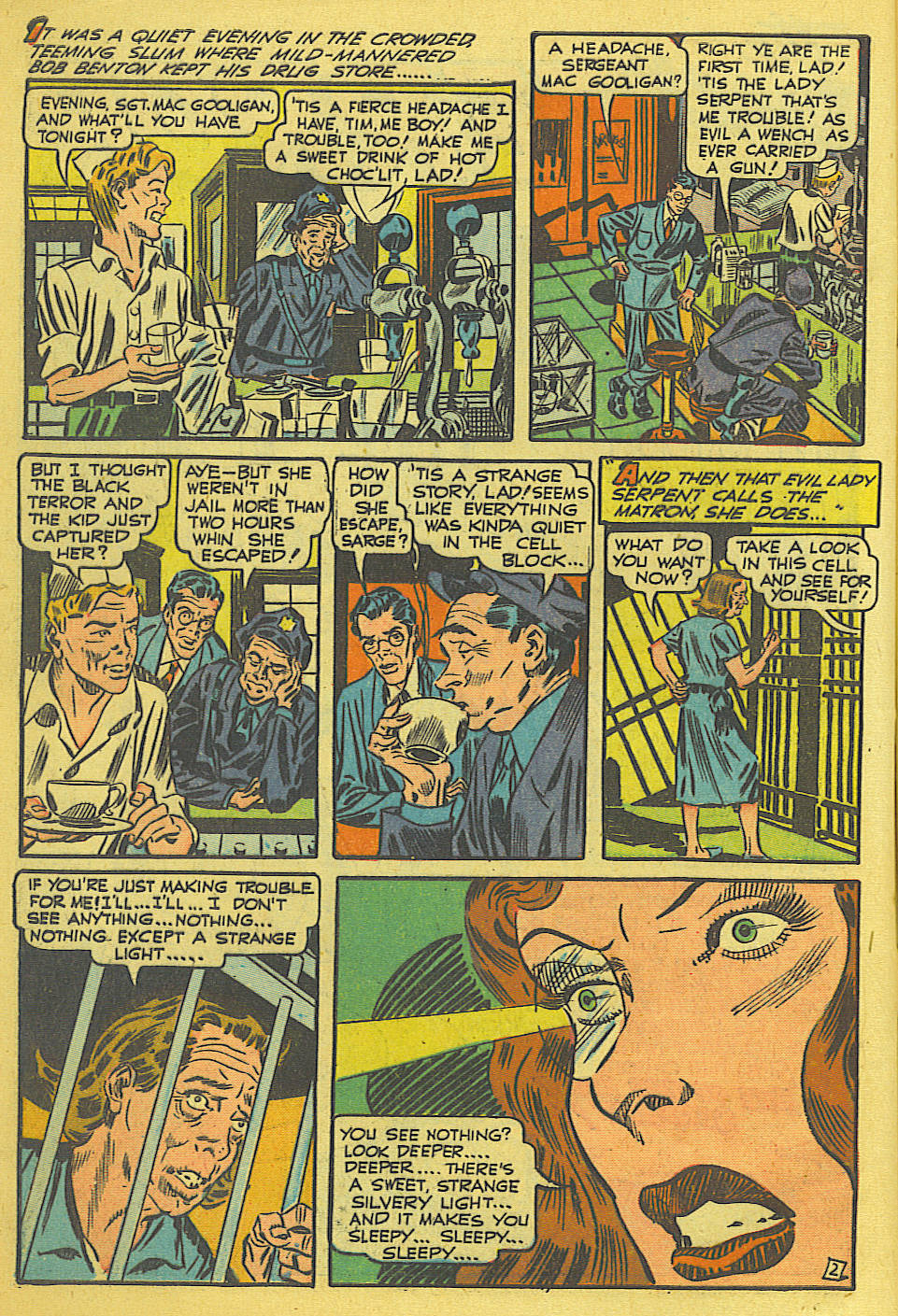 Black Terror, page 3. Black Terror. Public domain in the United States. Intended scans: Digital Comic Museum and Comic Book Plus. https://digitalcomicmuseum.com/
