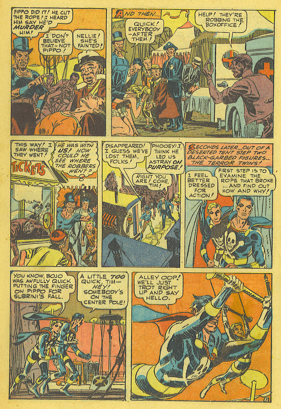 Black Terror, page 31. Black Terror. Public domain in the United States. Intended scans: Digital Comic Museum and Comic Book Plus. https://digitalcomicmuseum.com/