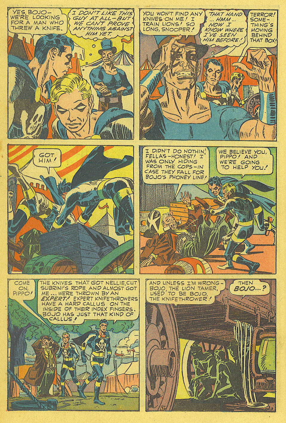 Black Terror, page 33. Black Terror. Public domain in the United States. Intended scans: Digital Comic Museum and Comic Book Plus. https://digitalcomicmuseum.com/