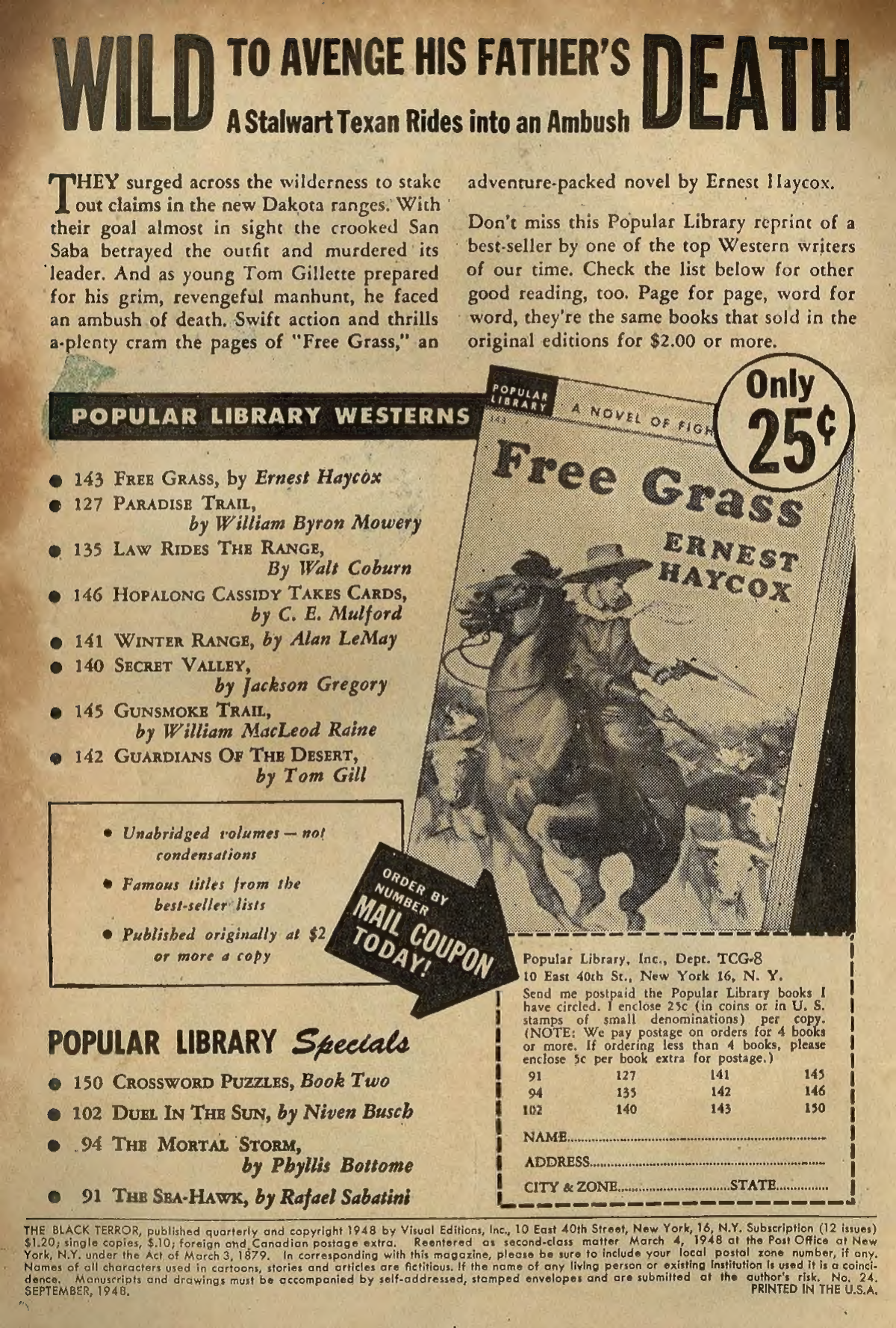 Black Terror, page 2. Black Terror. Public domain in the United States. Intended scans: Digital Comic Museum and Comic Book Plus. https://digitalcomicmuseum.com/