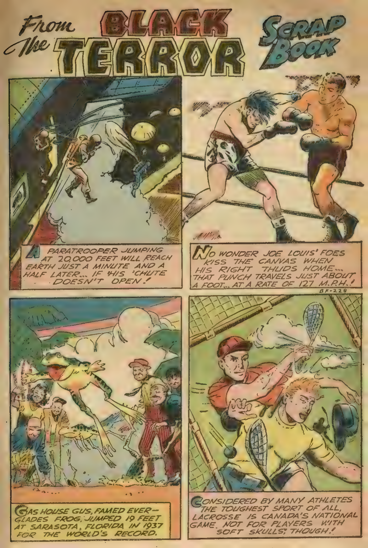 Black Terror, page 19. Black Terror. Public domain in the United States. Intended scans: Digital Comic Museum and Comic Book Plus. https://digitalcomicmuseum.com/