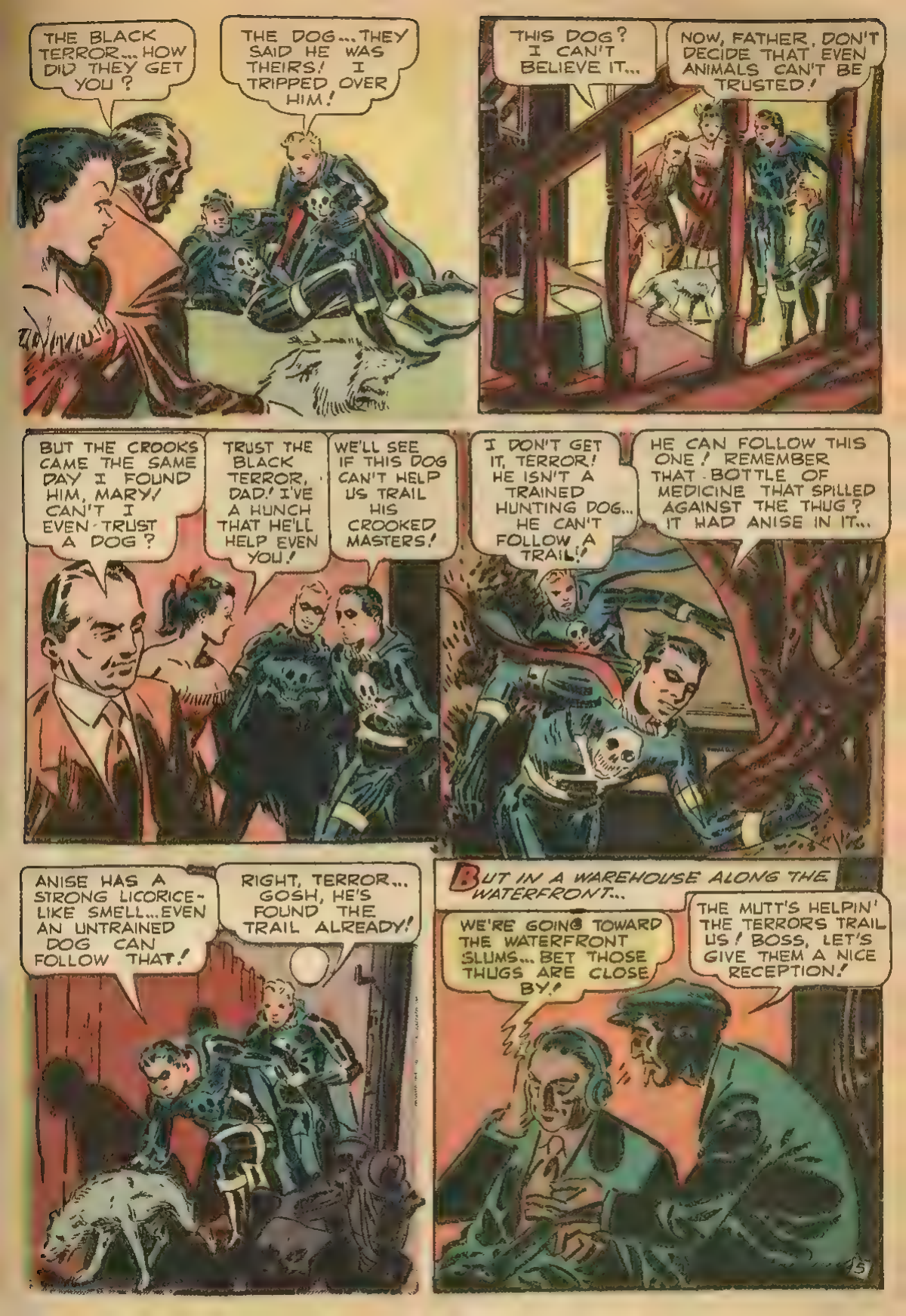 Black Terror, page 25. Black Terror. Public domain in the United States. Intended scans: Digital Comic Museum and Comic Book Plus. https://digitalcomicmuseum.com/