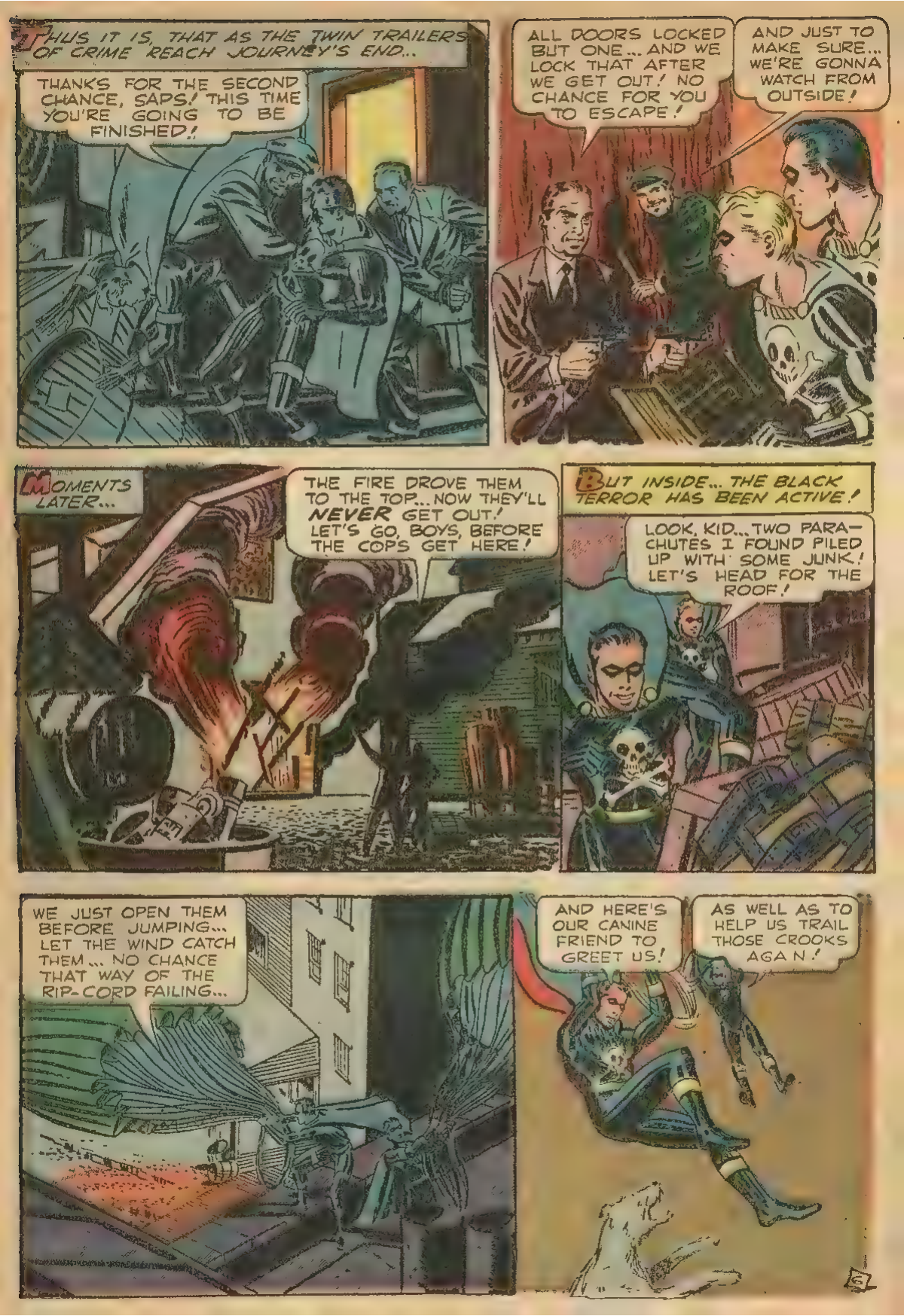 Black Terror, page 26. Black Terror. Public domain in the United States. Intended scans: Digital Comic Museum and Comic Book Plus. https://digitalcomicmuseum.com/