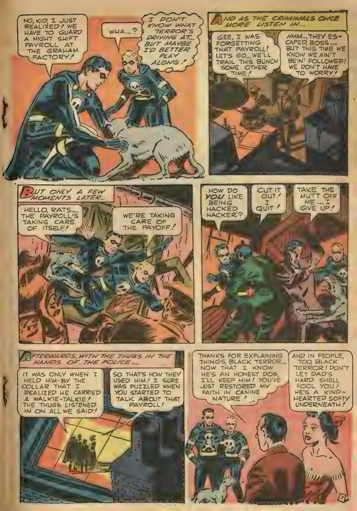 Black Terror, page 27. Black Terror. Public domain in the United States. Intended scans: Digital Comic Museum and Comic Book Plus. https://digitalcomicmuseum.com/