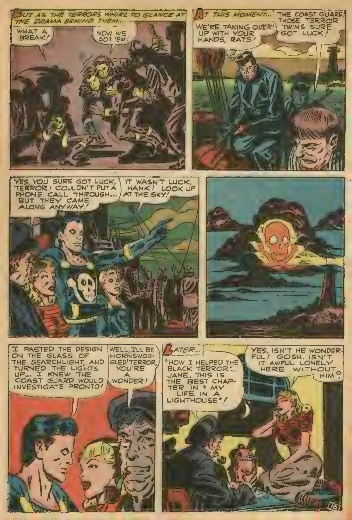 Black Terror, page 38. Black Terror. Public domain in the United States. Intended scans: Digital Comic Museum and Comic Book Plus. https://digitalcomicmuseum.com/