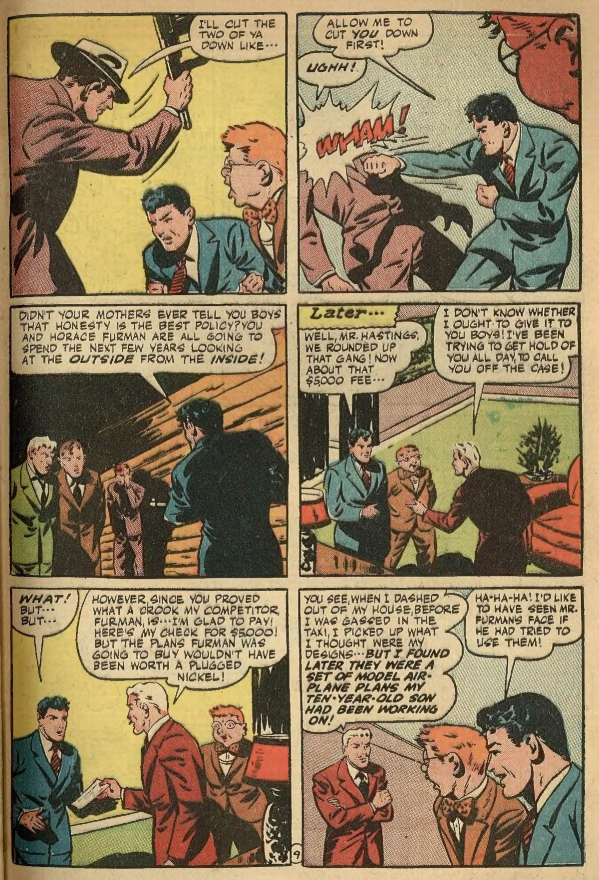 Black Terror, page 49. Black Terror. Public domain in the United States. Intended scans: Digital Comic Museum and Comic Book Plus. https://digitalcomicmuseum.com/