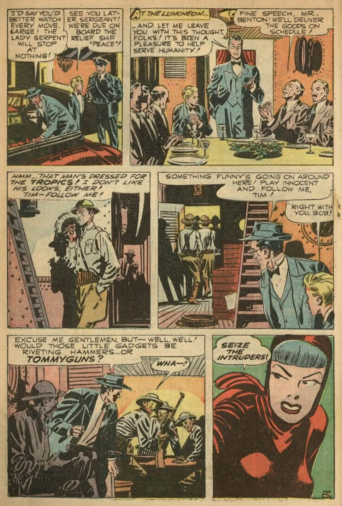 Black Terror, page 6. Black Terror. Public domain in the United States. Intended scans: Digital Comic Museum and Comic Book Plus. https://digitalcomicmuseum.com/