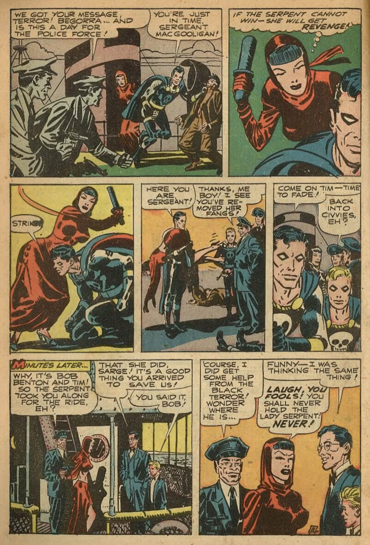 Black Terror, page 10. Black Terror. Public domain in the United States. Intended scans: Digital Comic Museum and Comic Book Plus. https://digitalcomicmuseum.com/