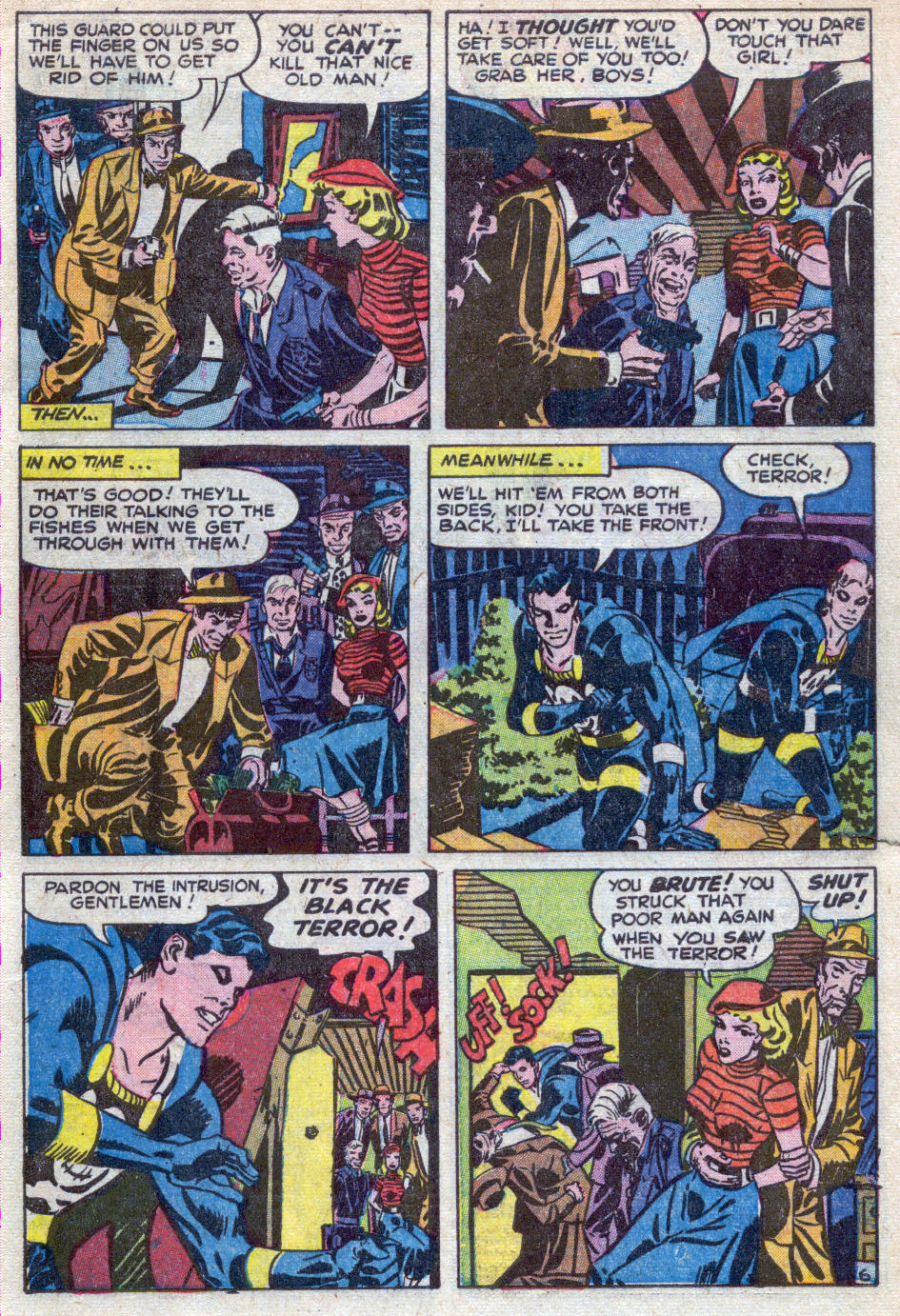 Black Terror, page 17. Black Terror. Public domain in the United States. Intended scans: Digital Comic Museum and Comic Book Plus. https://digitalcomicmuseum.com/