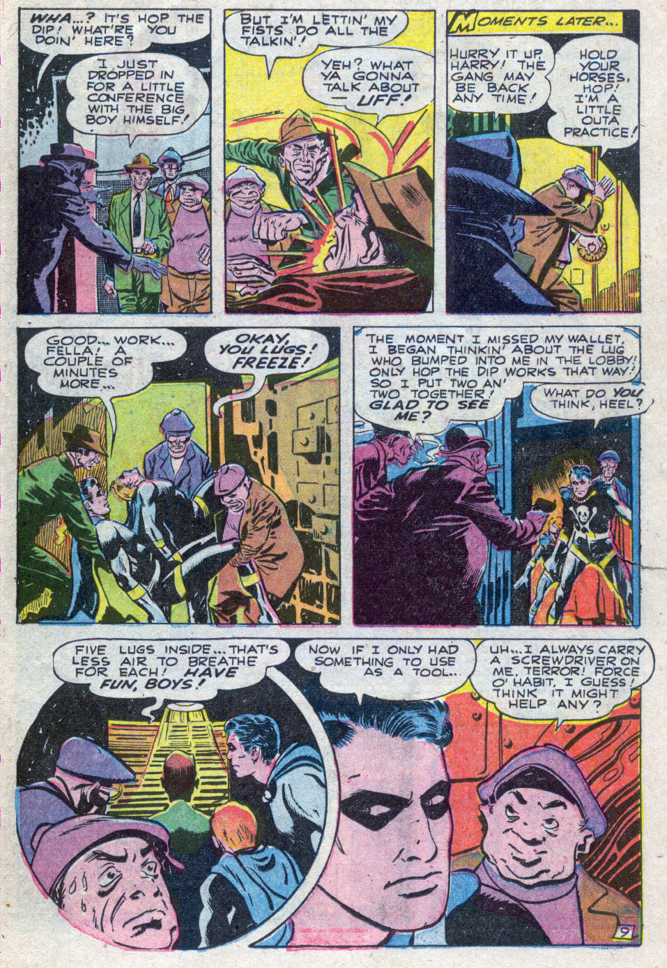 Black Terror, page 31. Black Terror. Public domain in the United States. Intended scans: Digital Comic Museum and Comic Book Plus. https://digitalcomicmuseum.com/