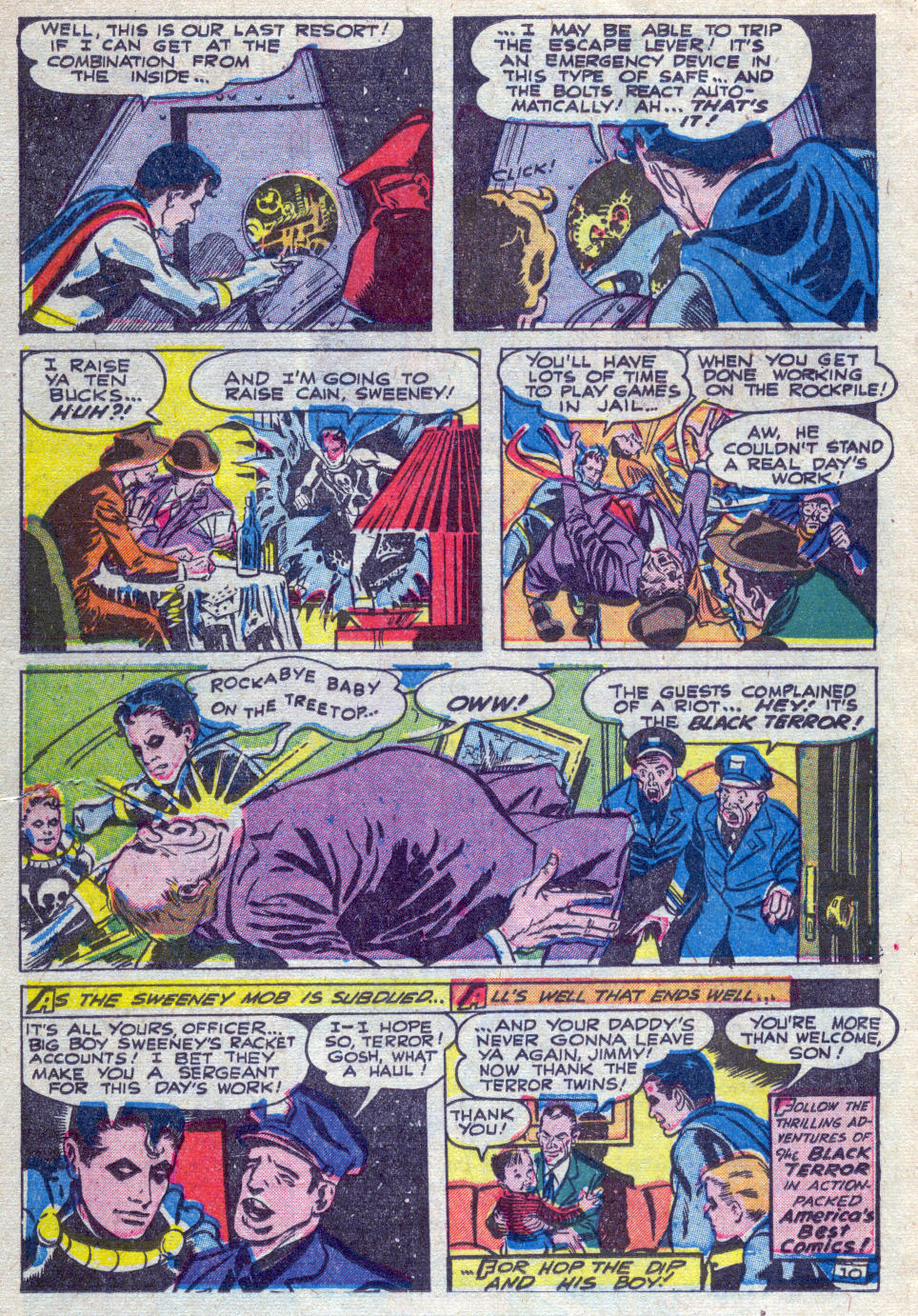 Black Terror, page 32. Black Terror. Public domain in the United States. Intended scans: Digital Comic Museum and Comic Book Plus. https://digitalcomicmuseum.com/