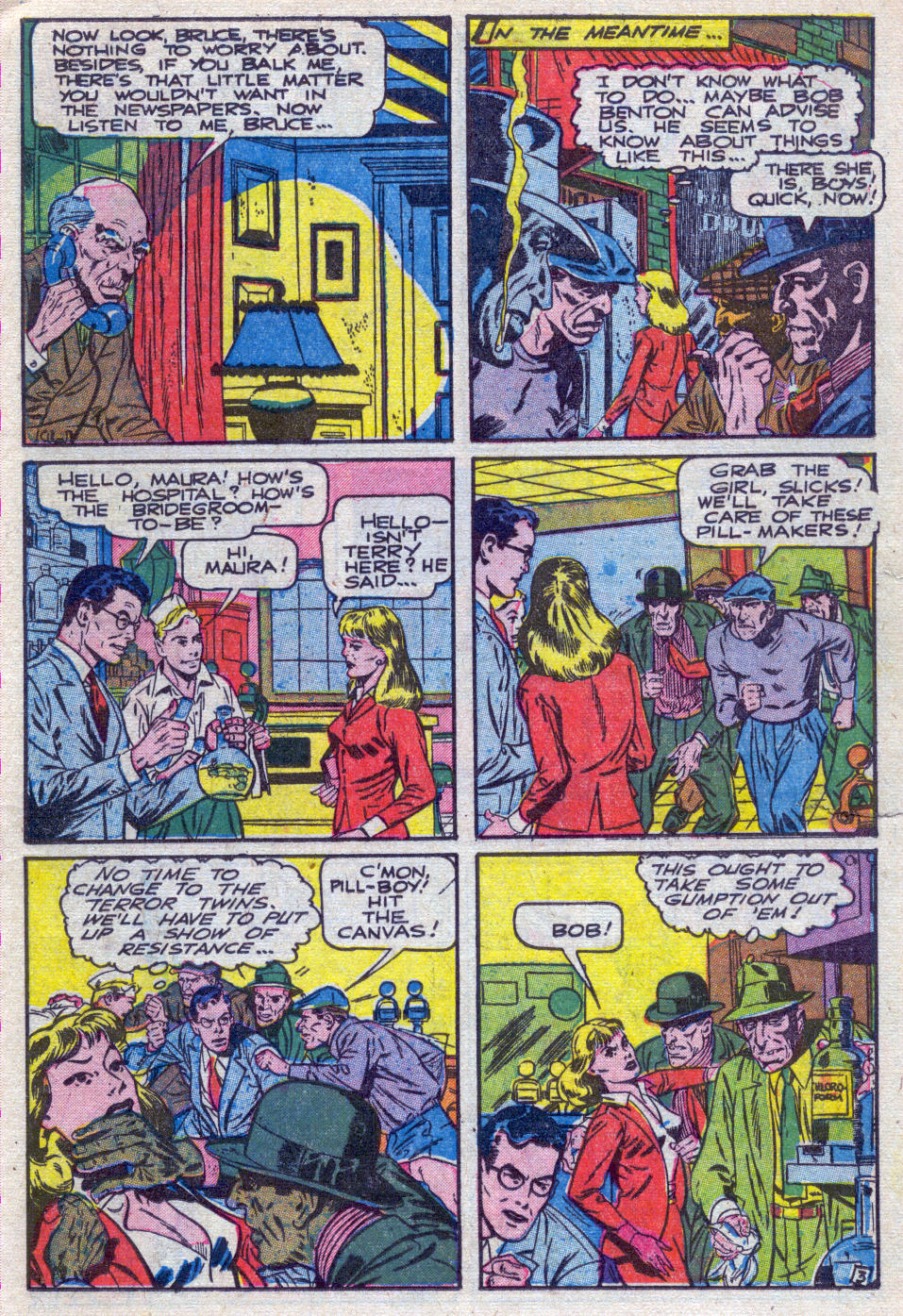 Black Terror, page 5. Black Terror. Public domain in the United States. Intended scans: Digital Comic Museum and Comic Book Plus. https://digitalcomicmuseum.com/