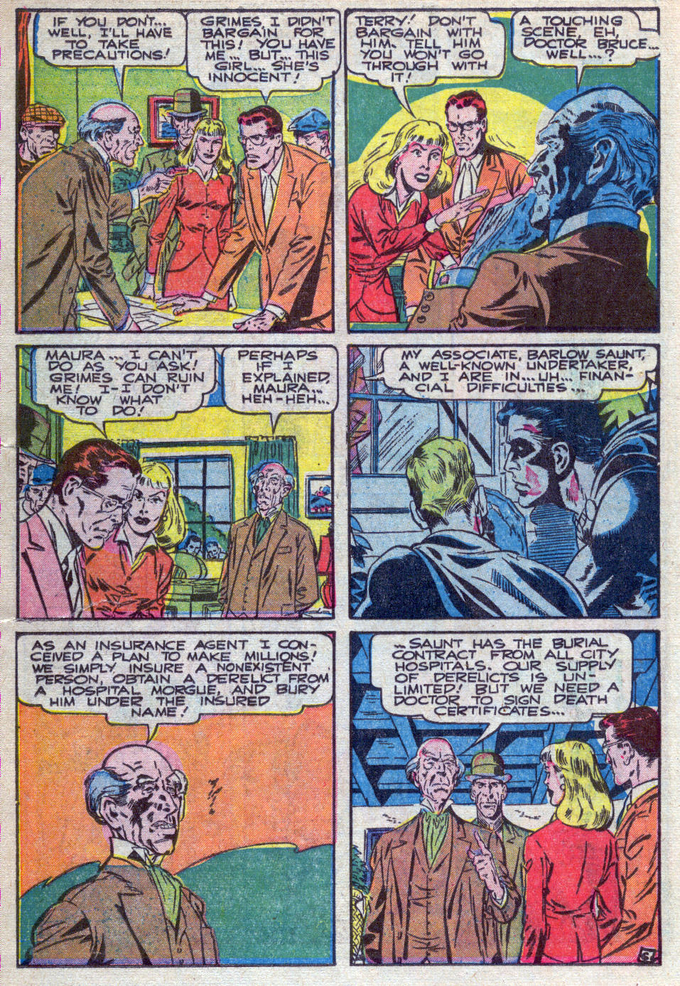 Black Terror, page 8. Black Terror. Public domain in the United States. Intended scans: Digital Comic Museum and Comic Book Plus. https://digitalcomicmuseum.com/