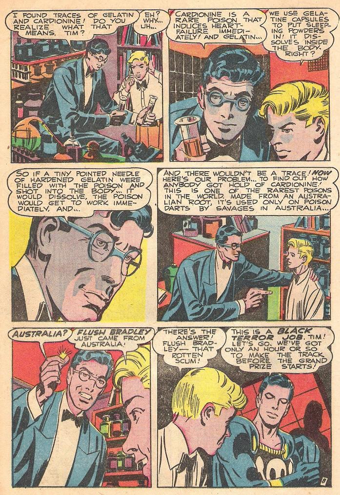Black Terror, page 19. Black Terror. Public domain in the United States. Intended scans: Digital Comic Museum and Comic Book Plus. https://digitalcomicmuseum.com/