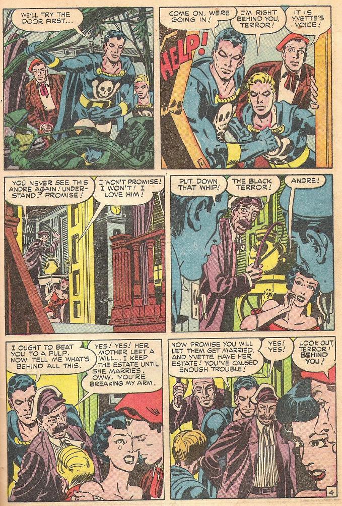 Black Terror, page 27. Black Terror. Public domain in the United States. Intended scans: Digital Comic Museum and Comic Book Plus. https://digitalcomicmuseum.com/