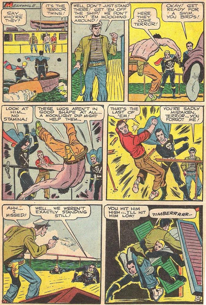 Black Terror, page 9. Black Terror. Public domain in the United States. Intended scans: Digital Comic Museum and Comic Book Plus. https://digitalcomicmuseum.com/