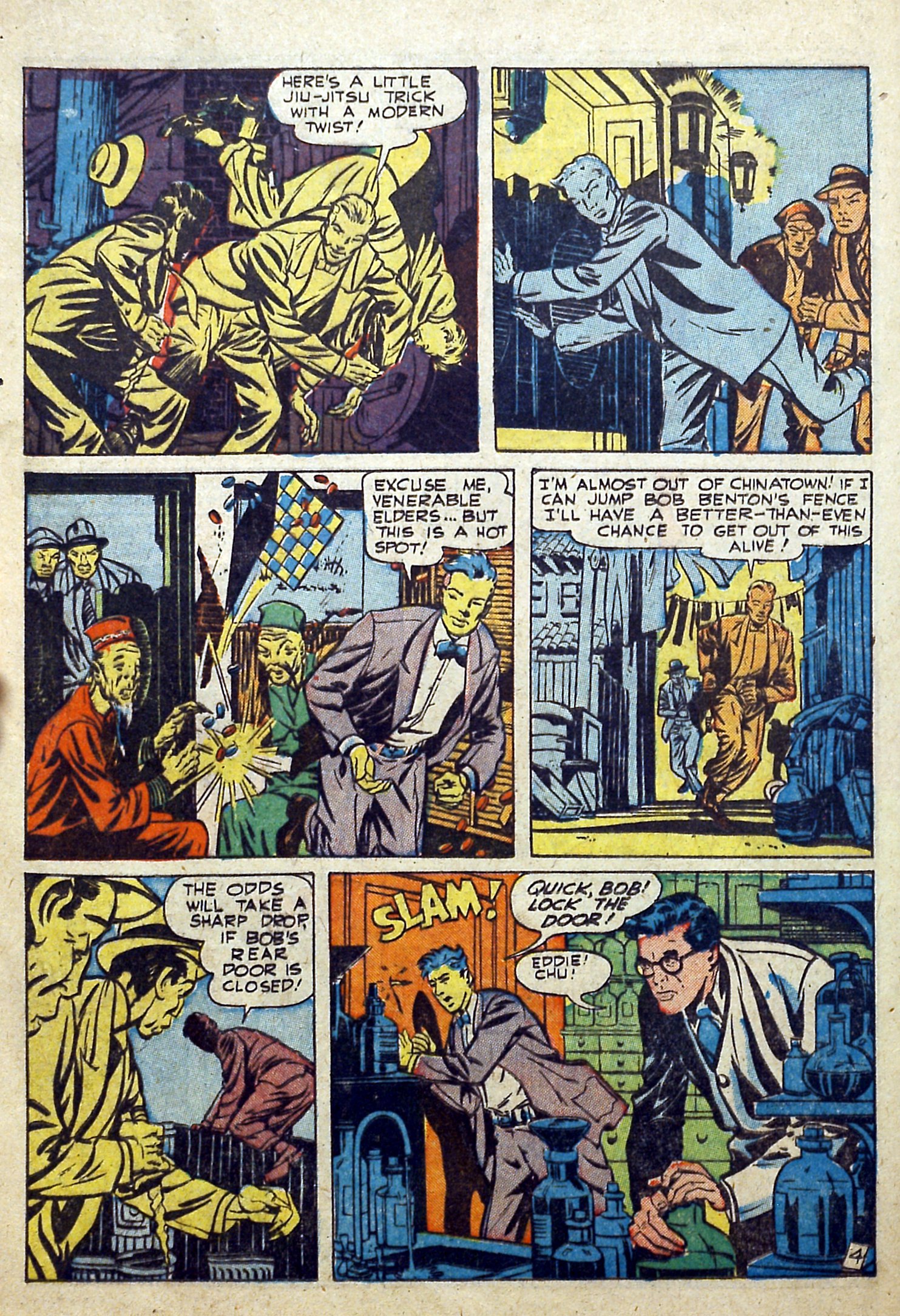 Black Terror, page 16. Black Terror. Public domain in the United States. Intended scans: Digital Comic Museum and Comic Book Plus. https://digitalcomicmuseum.com/