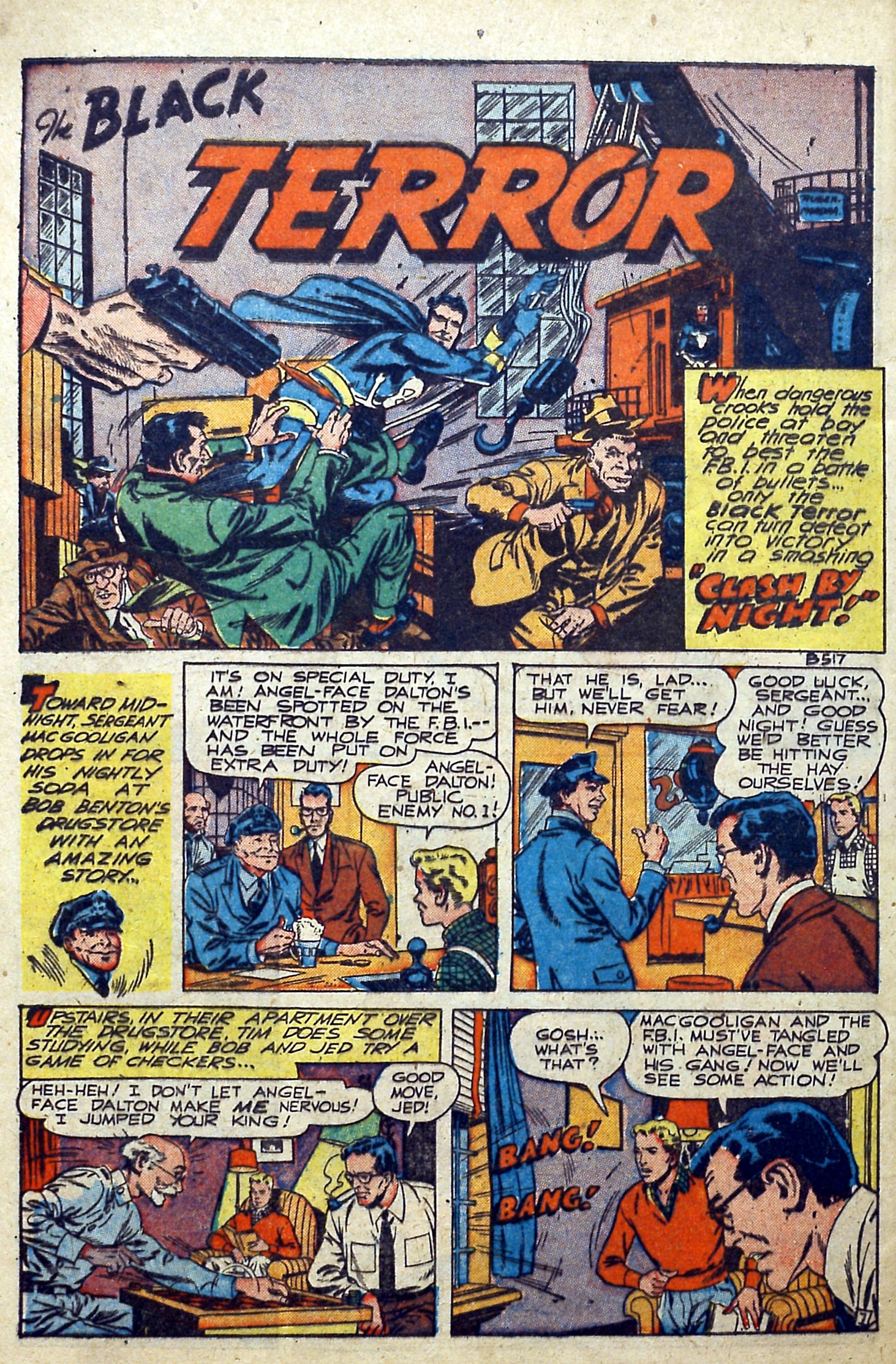 Black Terror, page 28. Black Terror. Public domain in the United States. Intended scans: Digital Comic Museum and Comic Book Plus. https://digitalcomicmuseum.com/