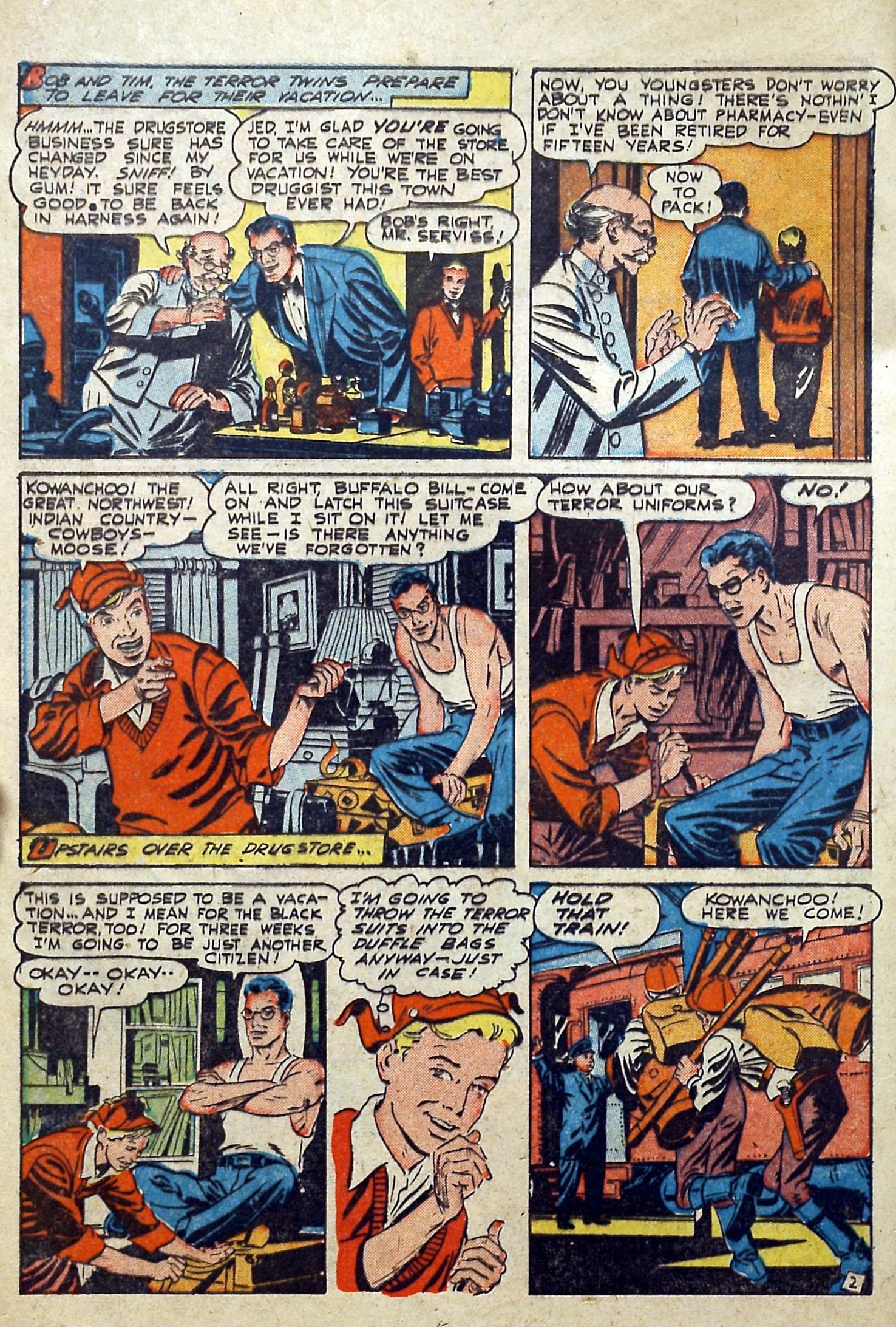 Black Terror, page 4. Black Terror. Public domain in the United States. Intended scans: Digital Comic Museum and Comic Book Plus. https://digitalcomicmuseum.com/