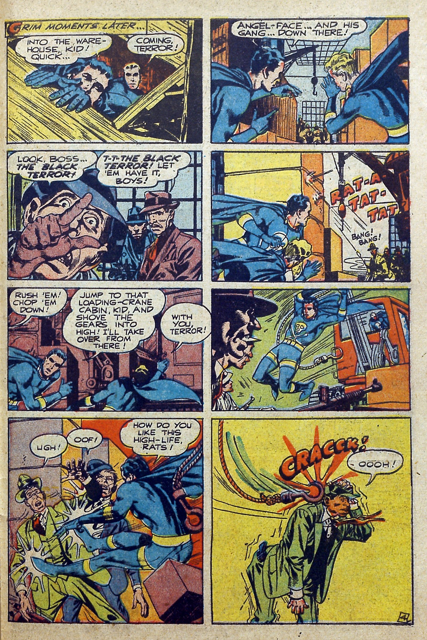 Black Terror, page 31. Black Terror. Public domain in the United States. Intended scans: Digital Comic Museum and Comic Book Plus. https://digitalcomicmuseum.com/