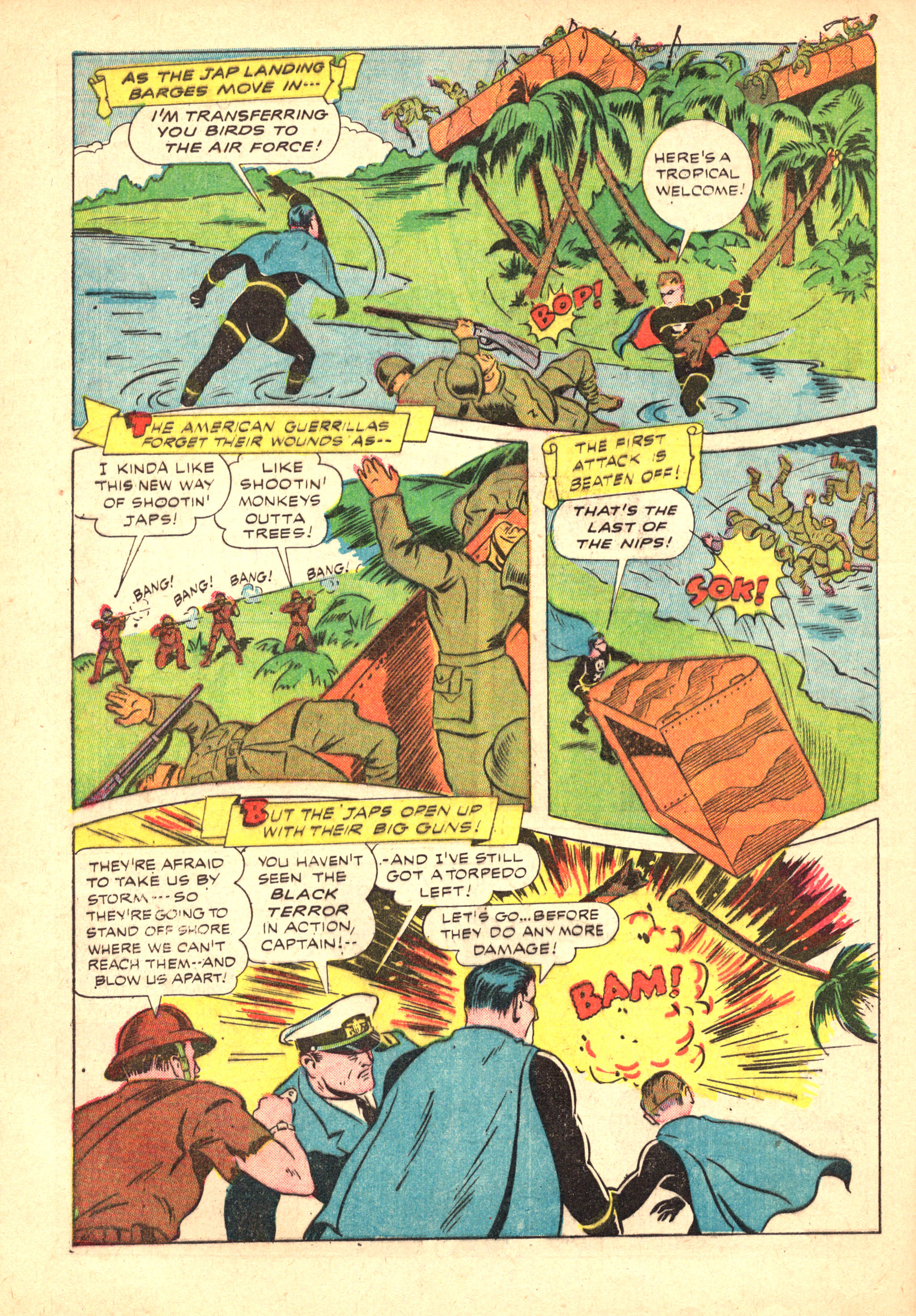 Black Terror, page 14. Black Terror. Public domain in the United States. Intended scans: Digital Comic Museum and Comic Book Plus. https://digitalcomicmuseum.com/