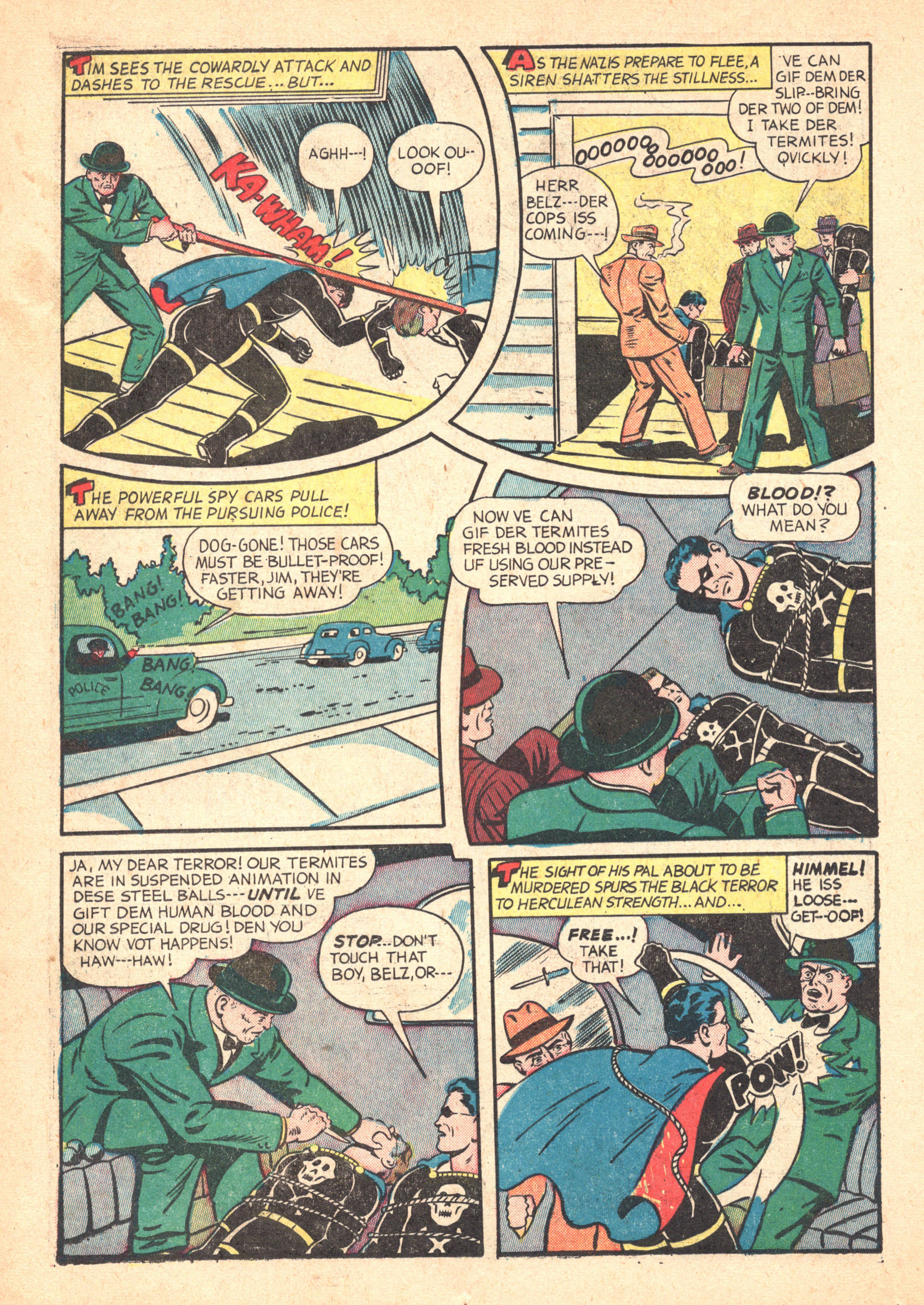 Black Terror, page 26. Black Terror. Public domain in the United States. Intended scans: Digital Comic Museum and Comic Book Plus. https://digitalcomicmuseum.com/