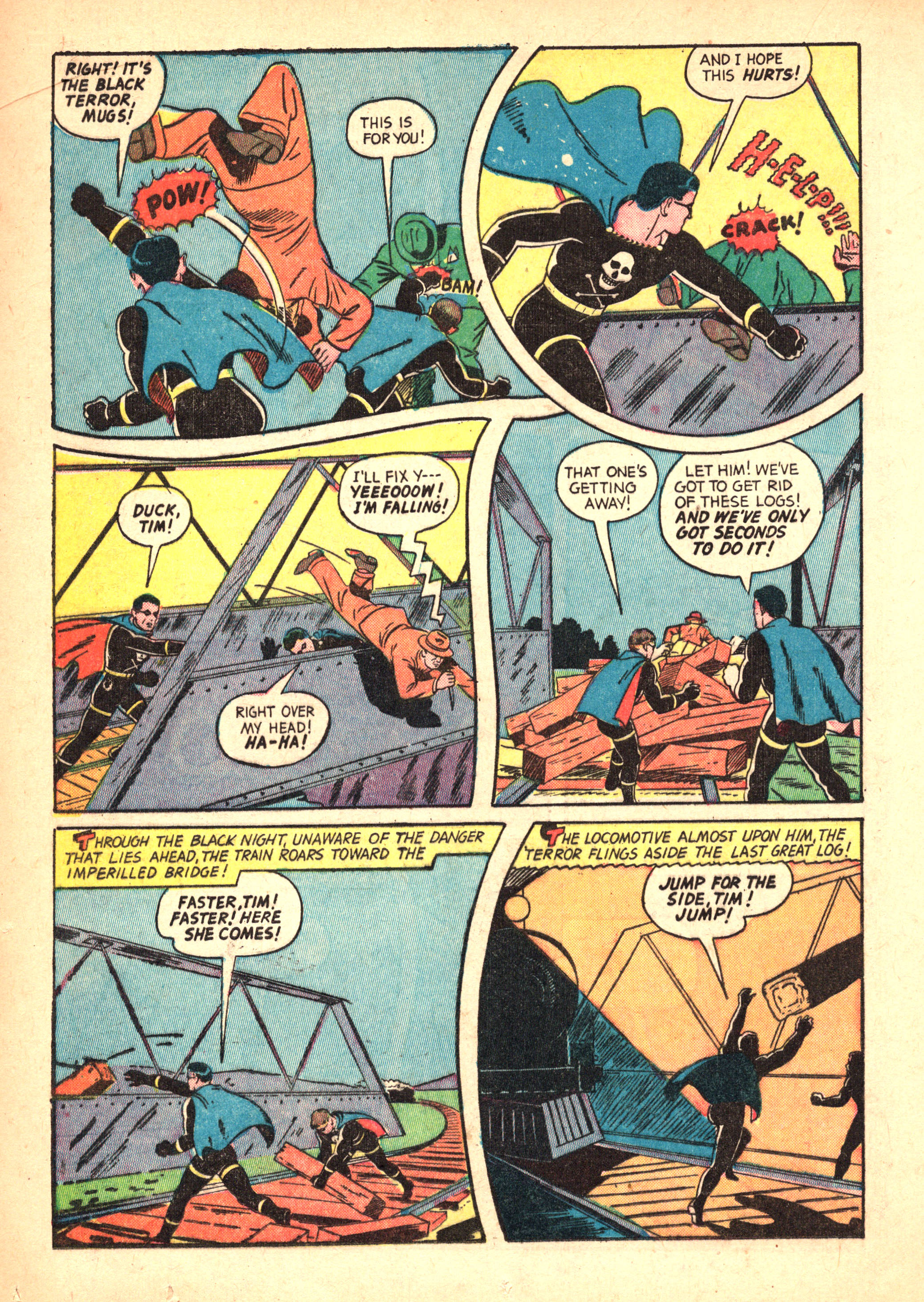 Black Terror, page 36. Black Terror. Public domain in the United States. Intended scans: Digital Comic Museum and Comic Book Plus. https://digitalcomicmuseum.com/