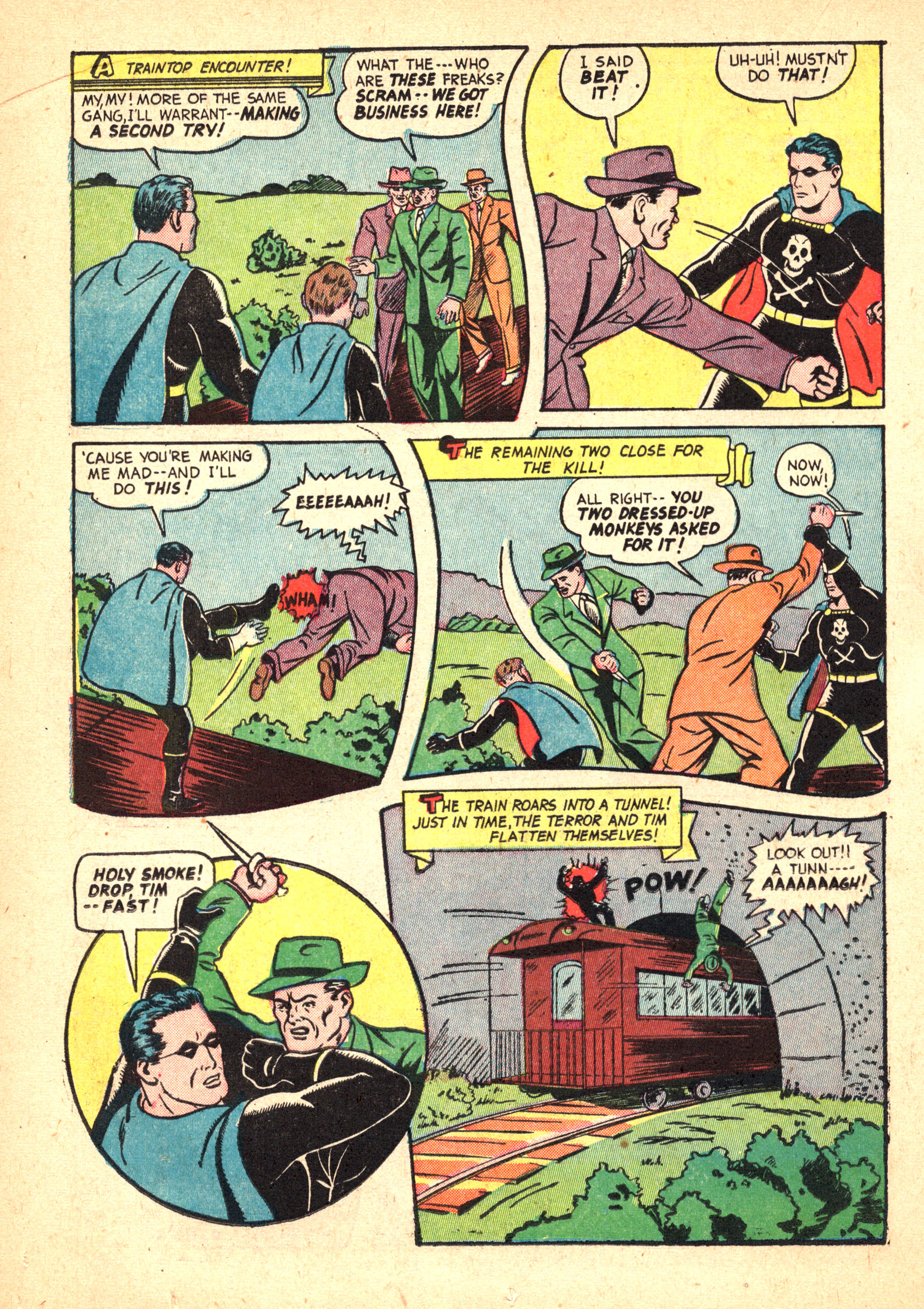 Black Terror, page 38. Black Terror. Public domain in the United States. Intended scans: Digital Comic Museum and Comic Book Plus. https://digitalcomicmuseum.com/