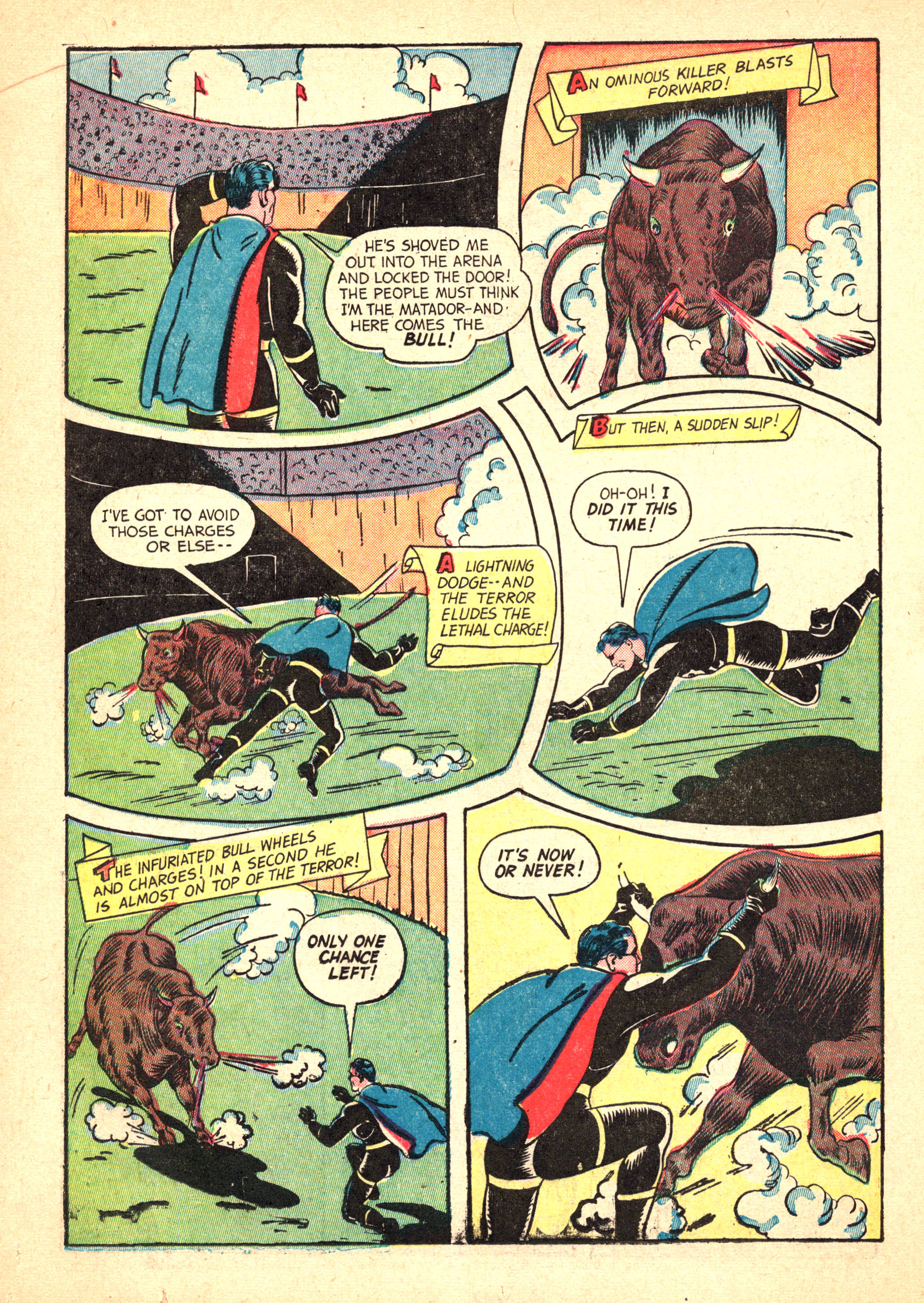 Black Terror, page 40. Black Terror. Public domain in the United States. Intended scans: Digital Comic Museum and Comic Book Plus. https://digitalcomicmuseum.com/
