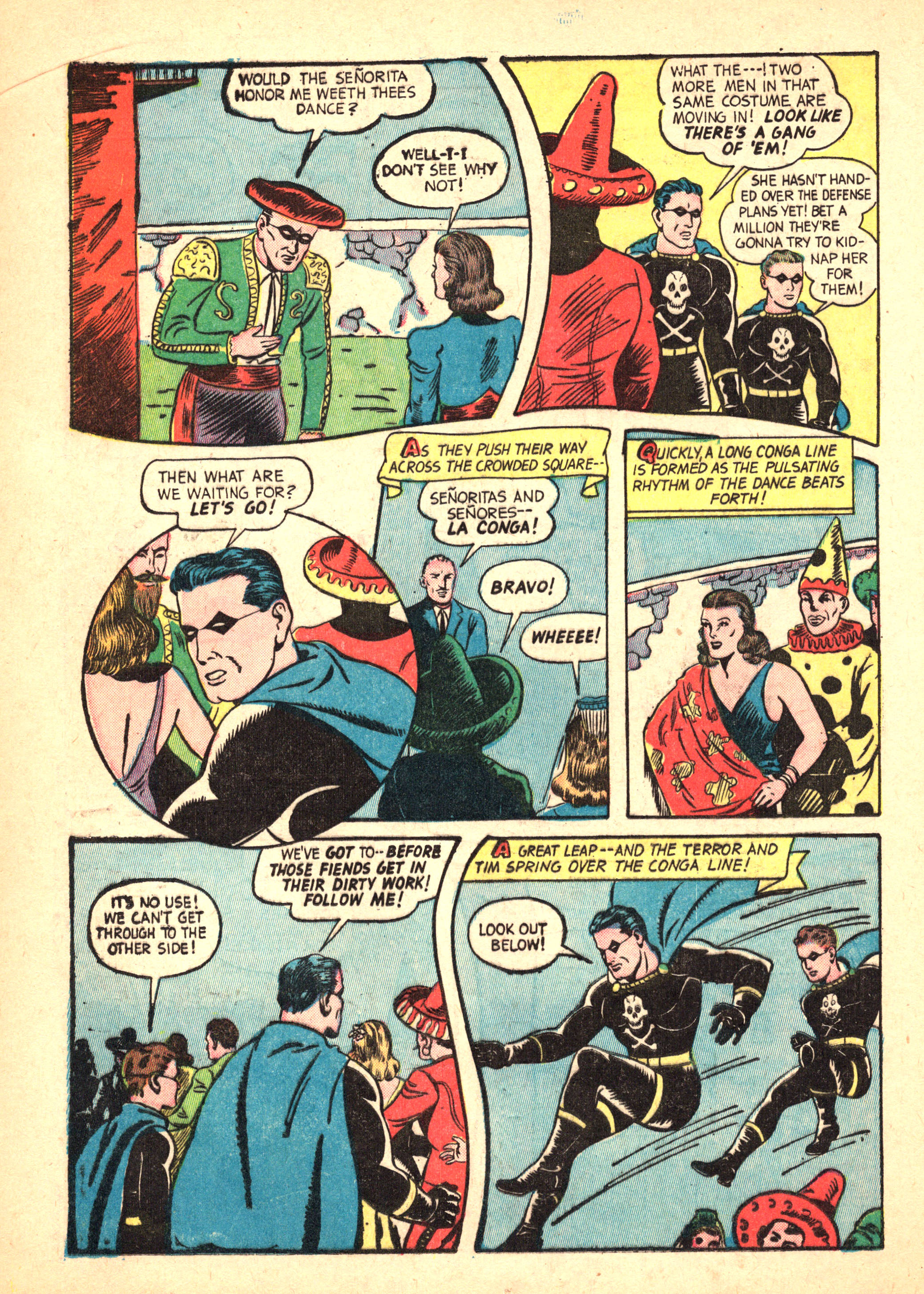 Black Terror, page 42. Black Terror. Public domain in the United States. Intended scans: Digital Comic Museum and Comic Book Plus. https://digitalcomicmuseum.com/