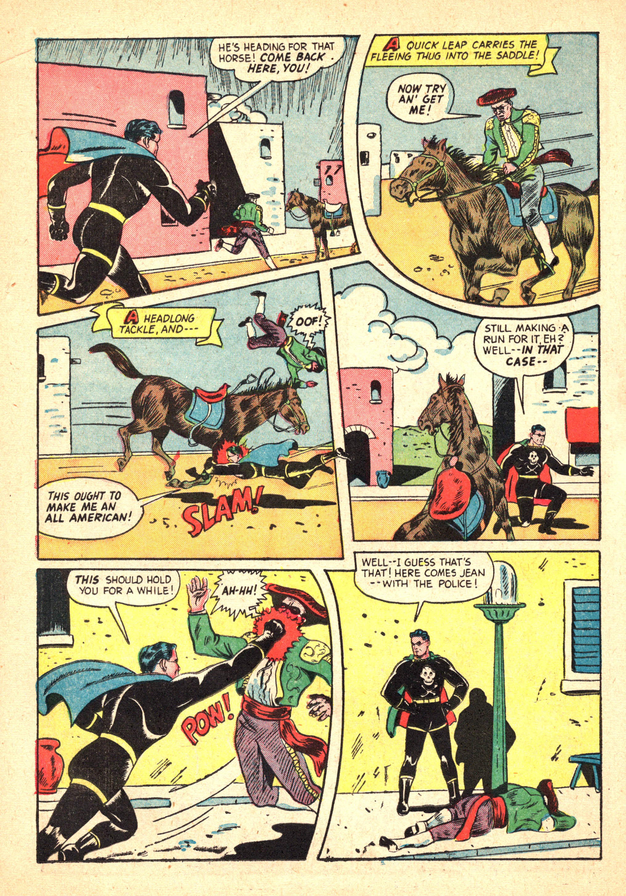 Black Terror, page 44. Black Terror. Public domain in the United States. Intended scans: Digital Comic Museum and Comic Book Plus. https://digitalcomicmuseum.com/