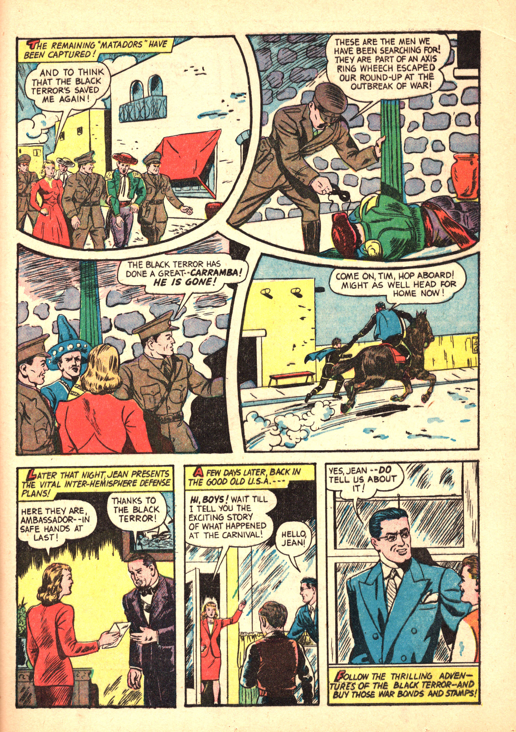 Black Terror, page 45. Black Terror. Public domain in the United States. Intended scans: Digital Comic Museum and Comic Book Plus. https://digitalcomicmuseum.com/