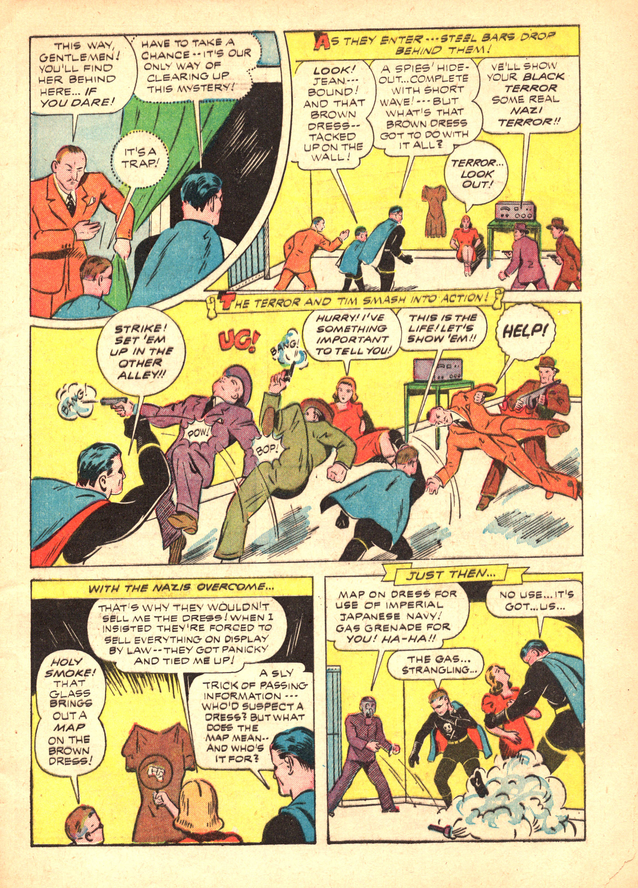 Black Terror, page 7. Black Terror. Public domain in the United States. Intended scans: Digital Comic Museum and Comic Book Plus. https://digitalcomicmuseum.com/