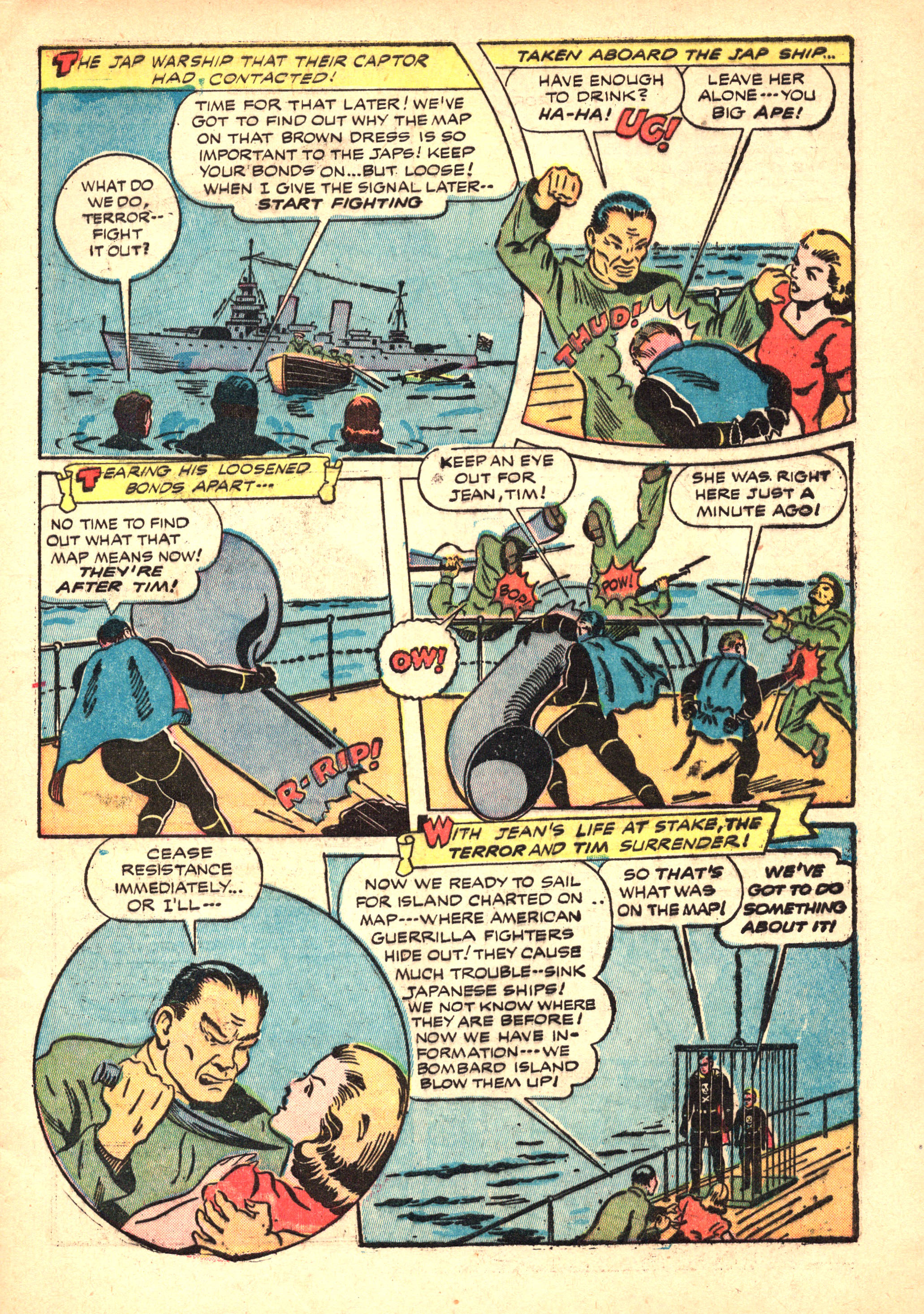 Black Terror, page 9. Black Terror. Public domain in the United States. Intended scans: Digital Comic Museum and Comic Book Plus. https://digitalcomicmuseum.com/