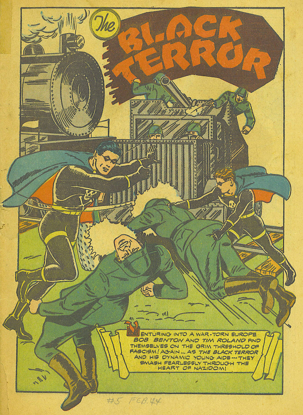 Black Terror, page 2. Black Terror. Public domain in the United States. Intended scans: Digital Comic Museum and Comic Book Plus. https://digitalcomicmuseum.com/