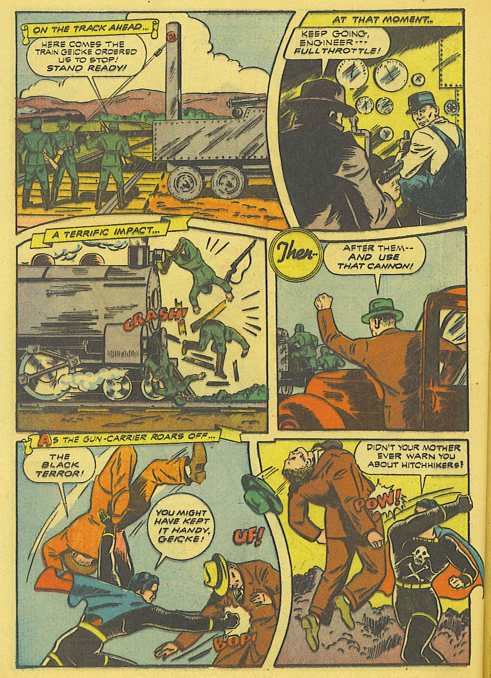 Black Terror, page 11. Black Terror. Public domain in the United States. Intended scans: Digital Comic Museum and Comic Book Plus. https://digitalcomicmuseum.com/