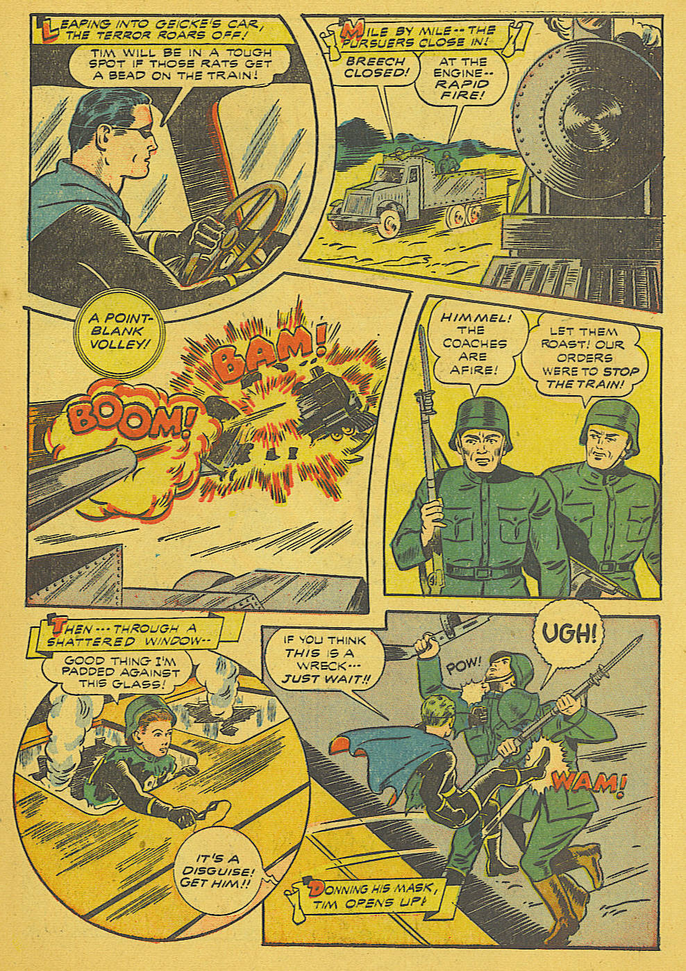 Black Terror, page 12. Black Terror. Public domain in the United States. Intended scans: Digital Comic Museum and Comic Book Plus. https://digitalcomicmuseum.com/
