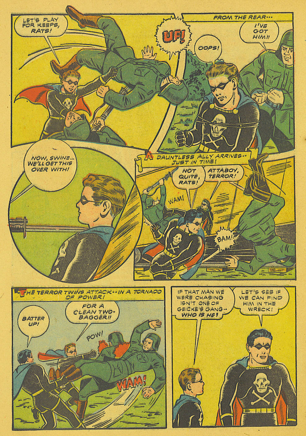 Black Terror, page 13. Black Terror. Public domain in the United States. Intended scans: Digital Comic Museum and Comic Book Plus. https://digitalcomicmuseum.com/