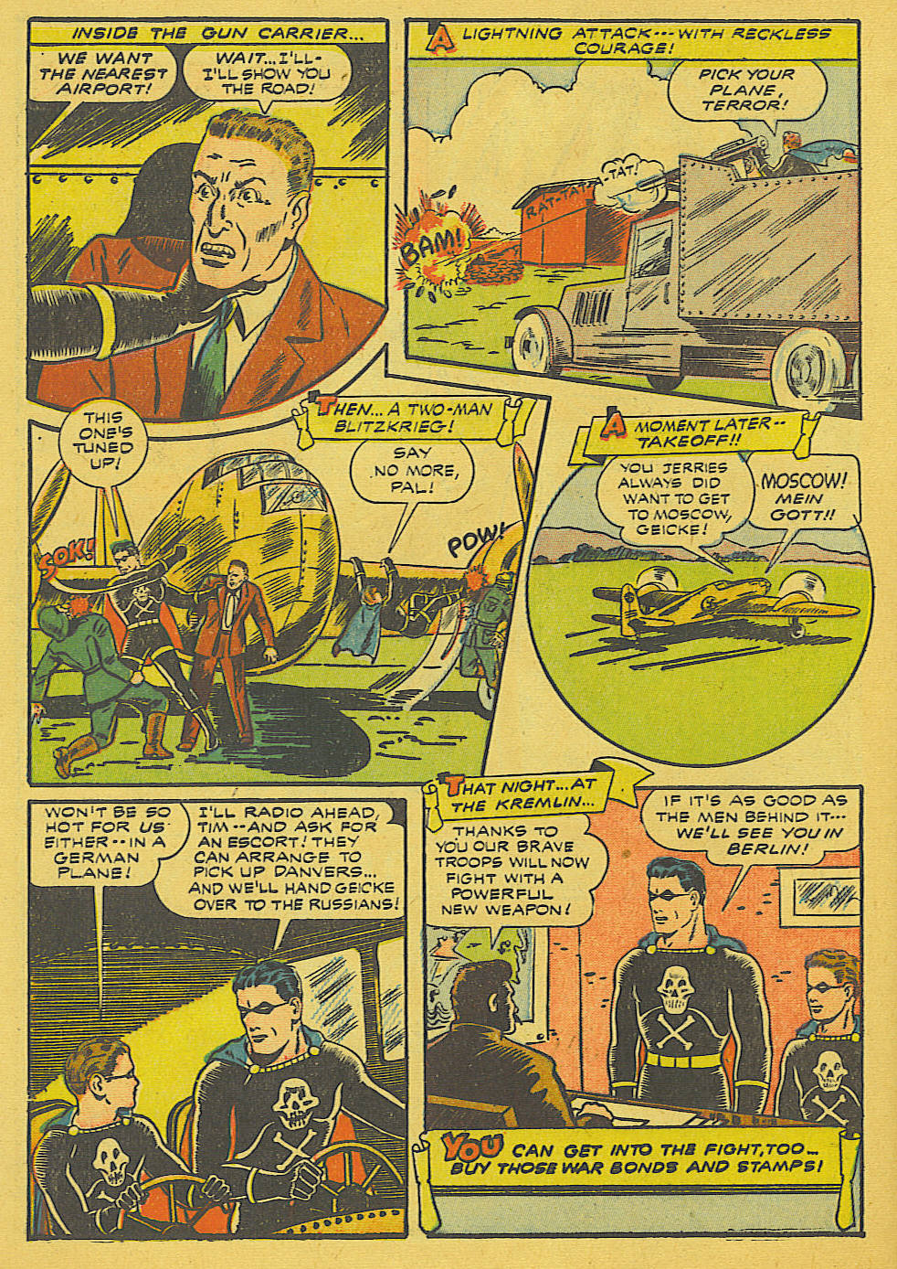 Black Terror, page 15. Black Terror. Public domain in the United States. Intended scans: Digital Comic Museum and Comic Book Plus. https://digitalcomicmuseum.com/