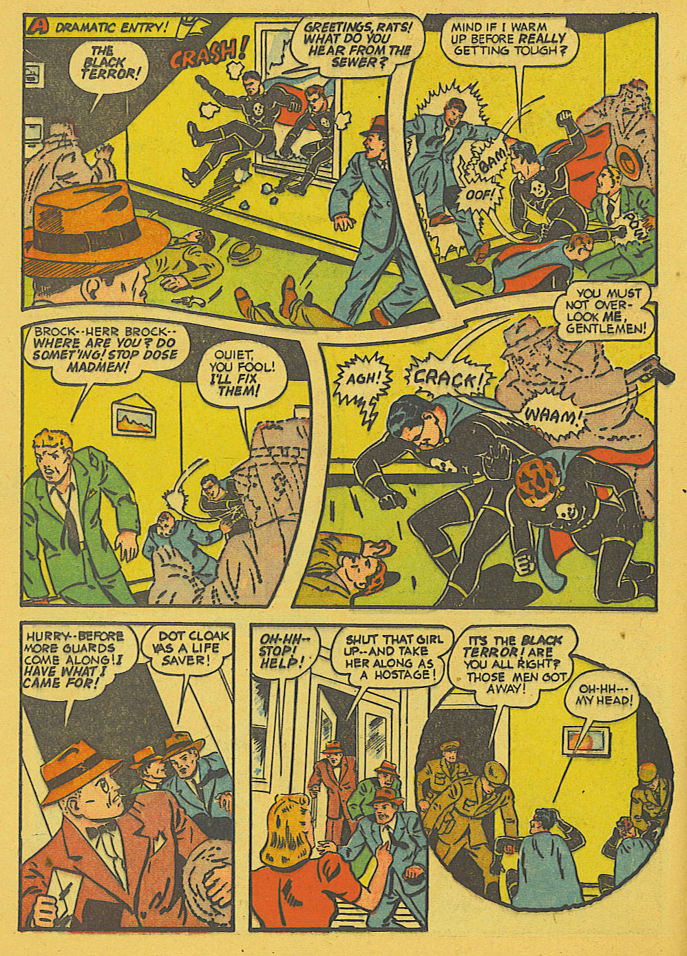 Black Terror, page 21. Black Terror. Public domain in the United States. Intended scans: Digital Comic Museum and Comic Book Plus. https://digitalcomicmuseum.com/