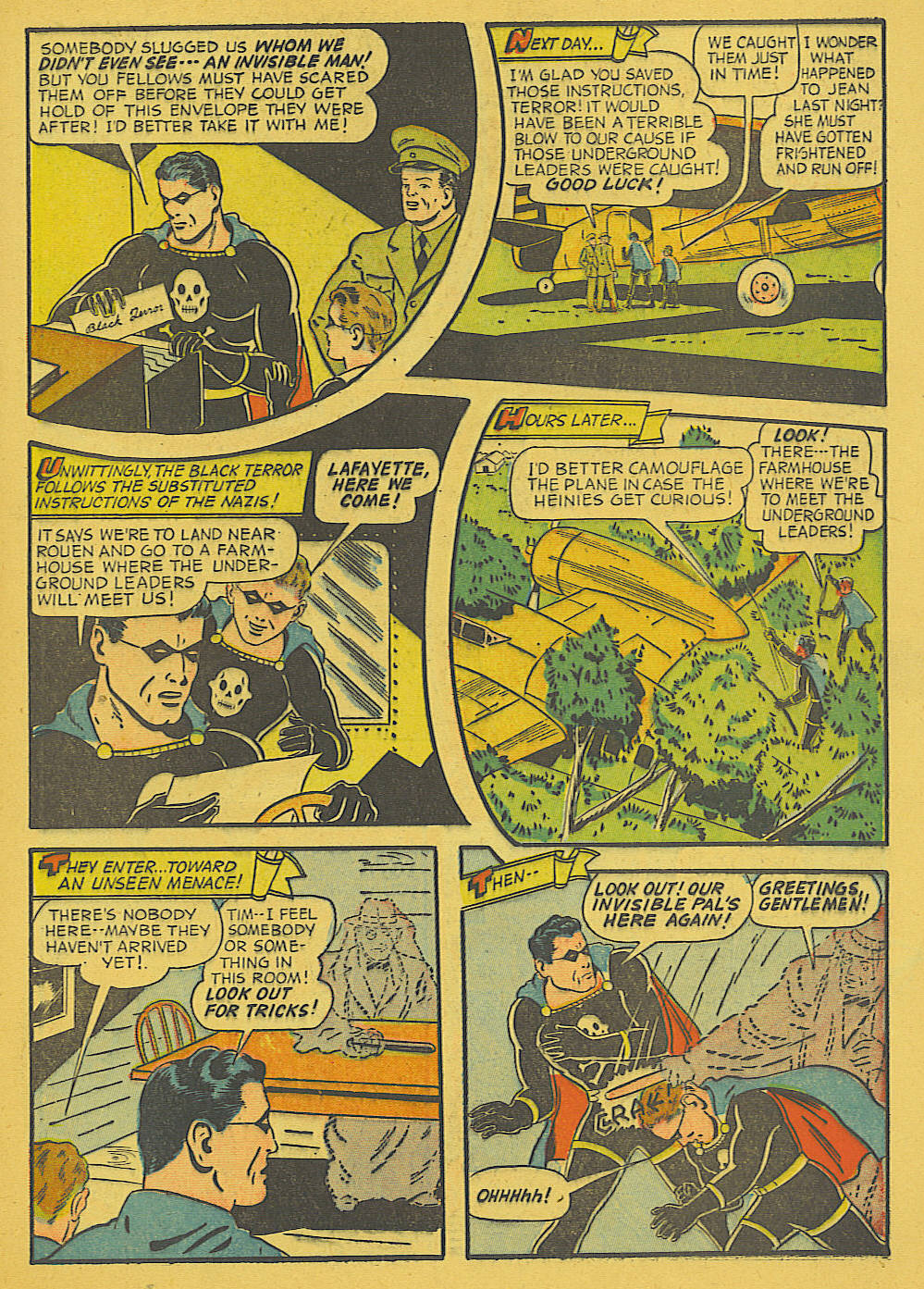 Black Terror, page 22. Black Terror. Public domain in the United States. Intended scans: Digital Comic Museum and Comic Book Plus. https://digitalcomicmuseum.com/