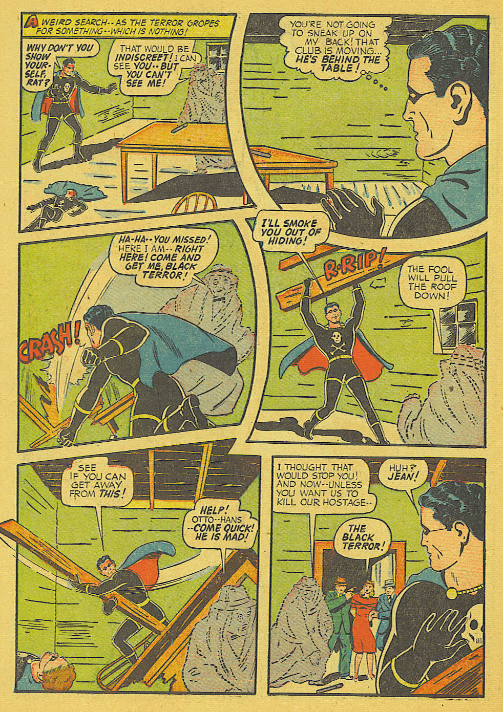 Black Terror, page 23. Black Terror. Public domain in the United States. Intended scans: Digital Comic Museum and Comic Book Plus. https://digitalcomicmuseum.com/