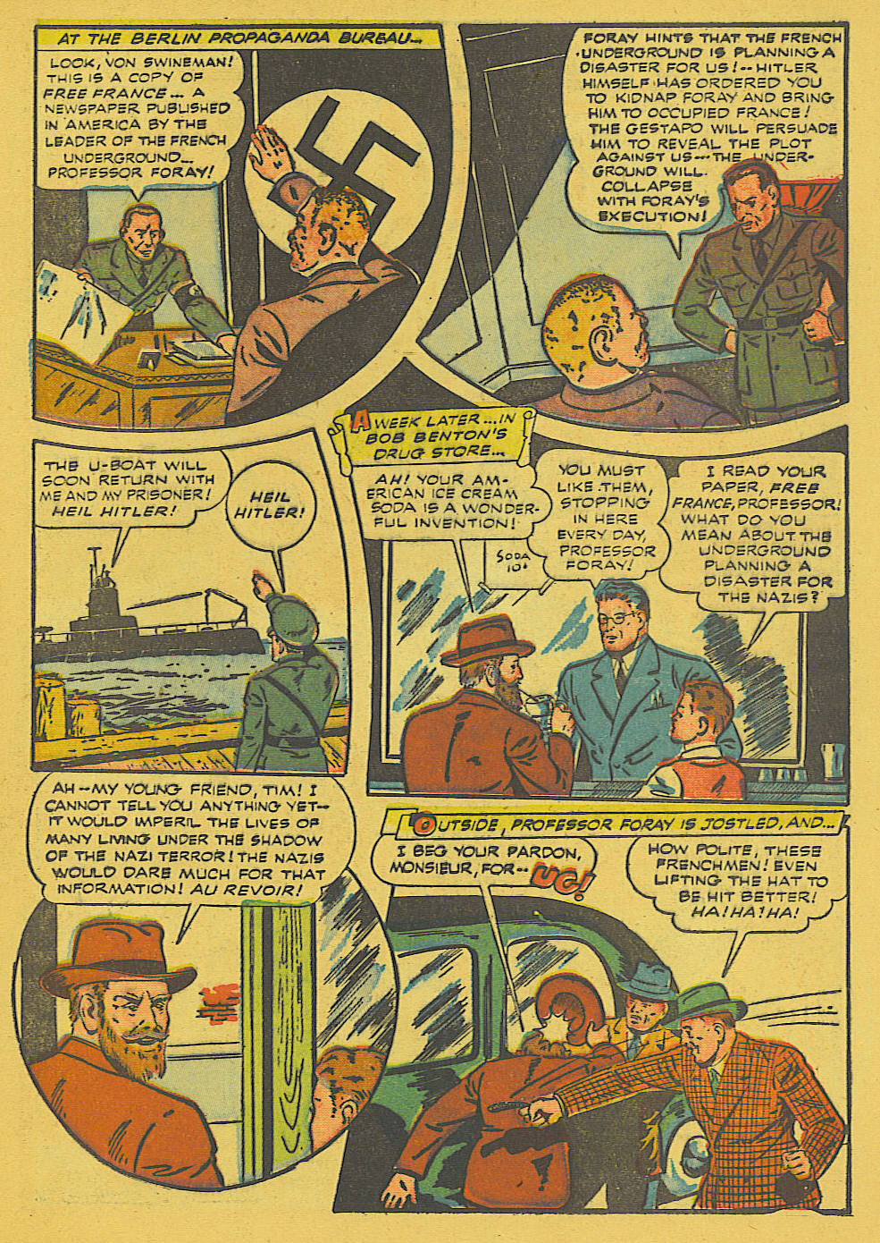 Black Terror, page 29. Black Terror. Public domain in the United States. Intended scans: Digital Comic Museum and Comic Book Plus. https://digitalcomicmuseum.com/