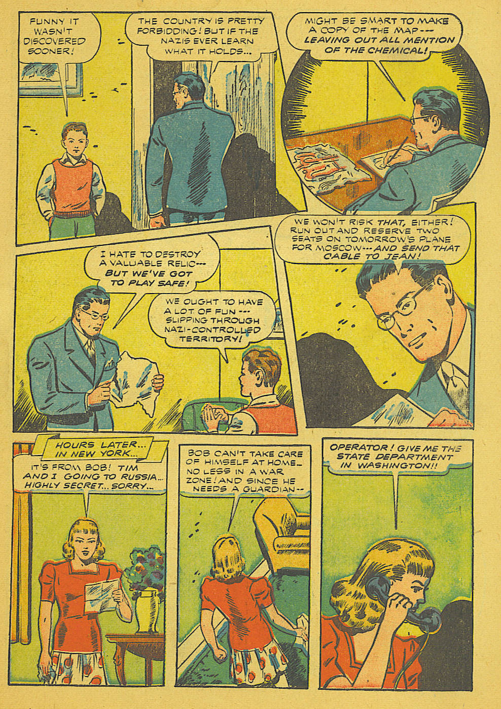 Black Terror, page 4. Black Terror. Public domain in the United States. Intended scans: Digital Comic Museum and Comic Book Plus. https://digitalcomicmuseum.com/
