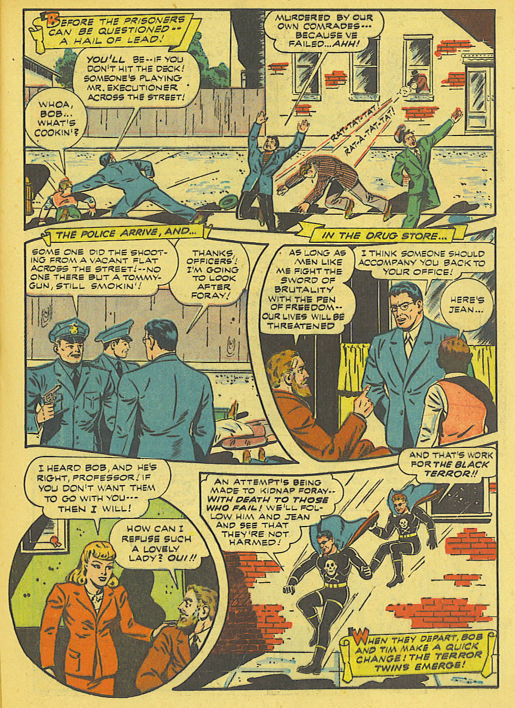 Black Terror, page 31. Black Terror. Public domain in the United States. Intended scans: Digital Comic Museum and Comic Book Plus. https://digitalcomicmuseum.com/