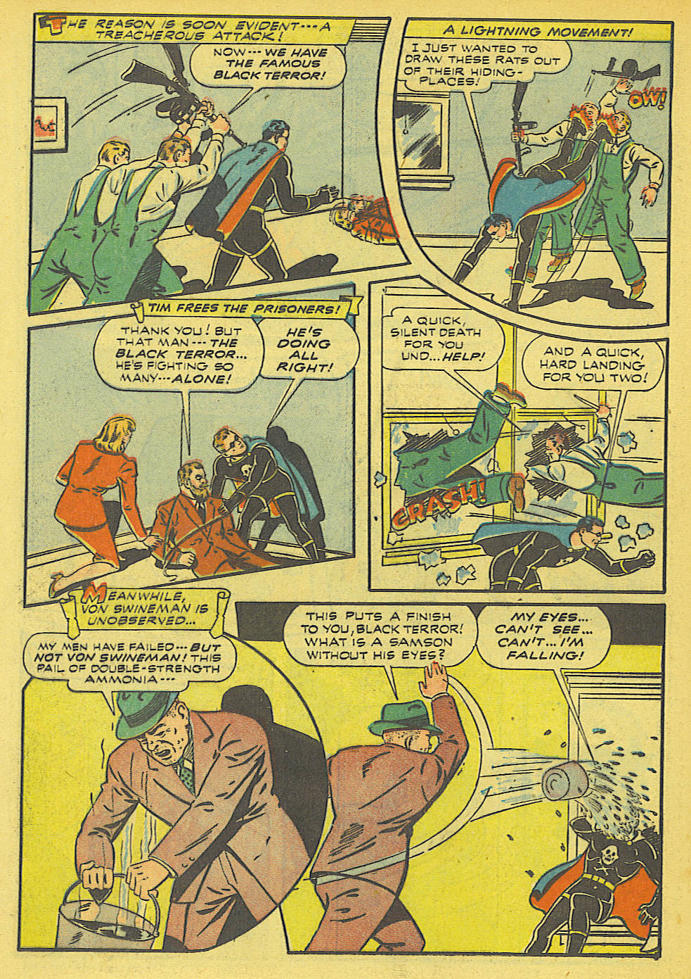 Black Terror, page 34. Black Terror. Public domain in the United States. Intended scans: Digital Comic Museum and Comic Book Plus. https://digitalcomicmuseum.com/