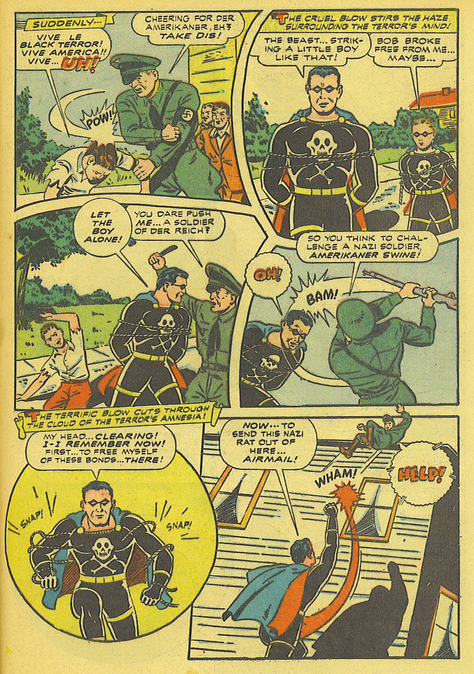 Black Terror, page 37. Black Terror. Public domain in the United States. Intended scans: Digital Comic Museum and Comic Book Plus. https://digitalcomicmuseum.com/