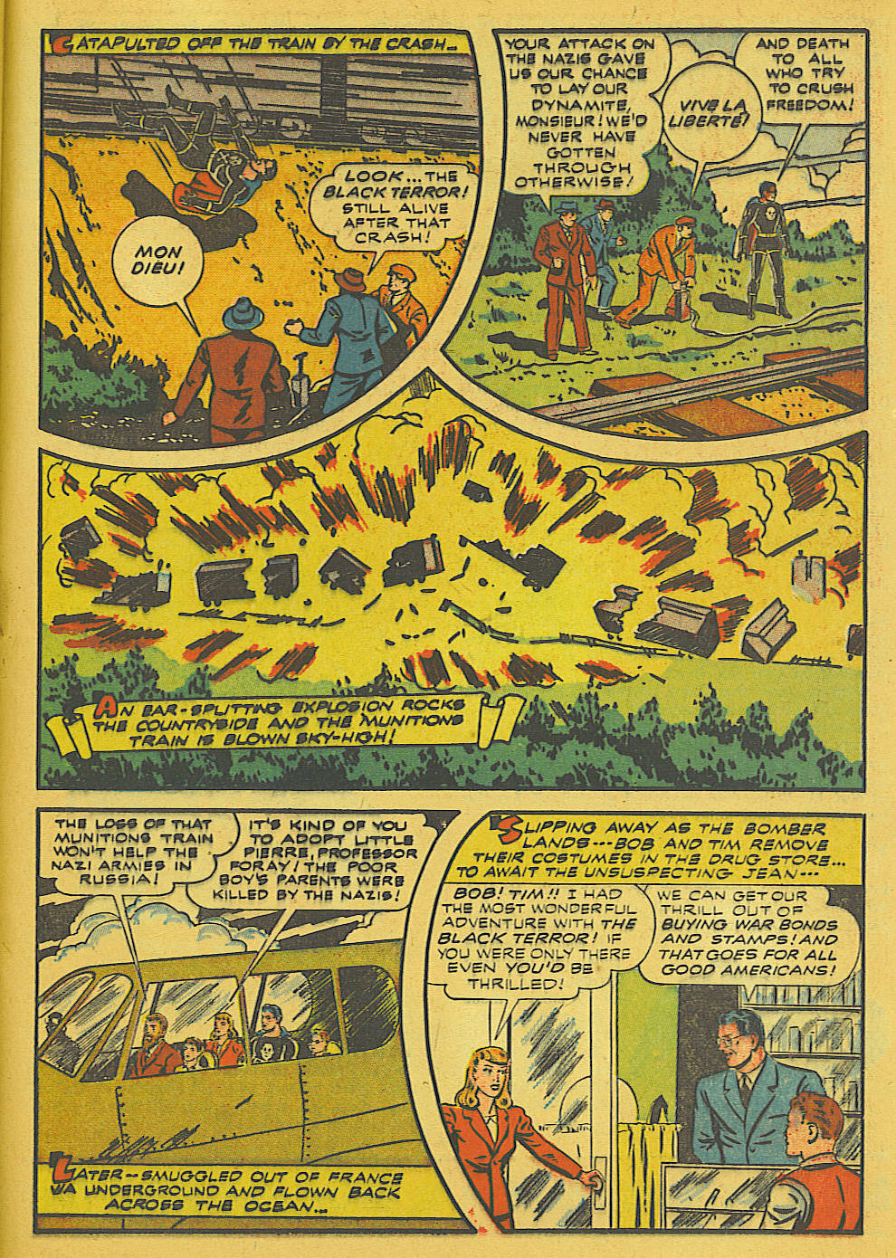 Black Terror, page 41. Black Terror. Public domain in the United States. Intended scans: Digital Comic Museum and Comic Book Plus. https://digitalcomicmuseum.com/