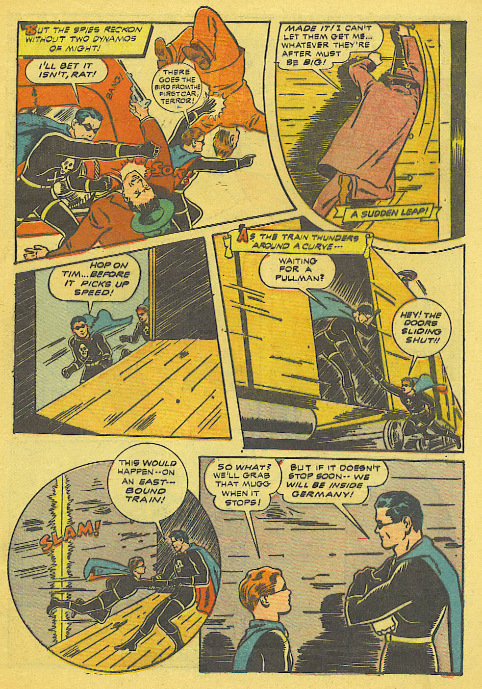 Black Terror, page 8. Black Terror. Public domain in the United States. Intended scans: Digital Comic Museum and Comic Book Plus. https://digitalcomicmuseum.com/